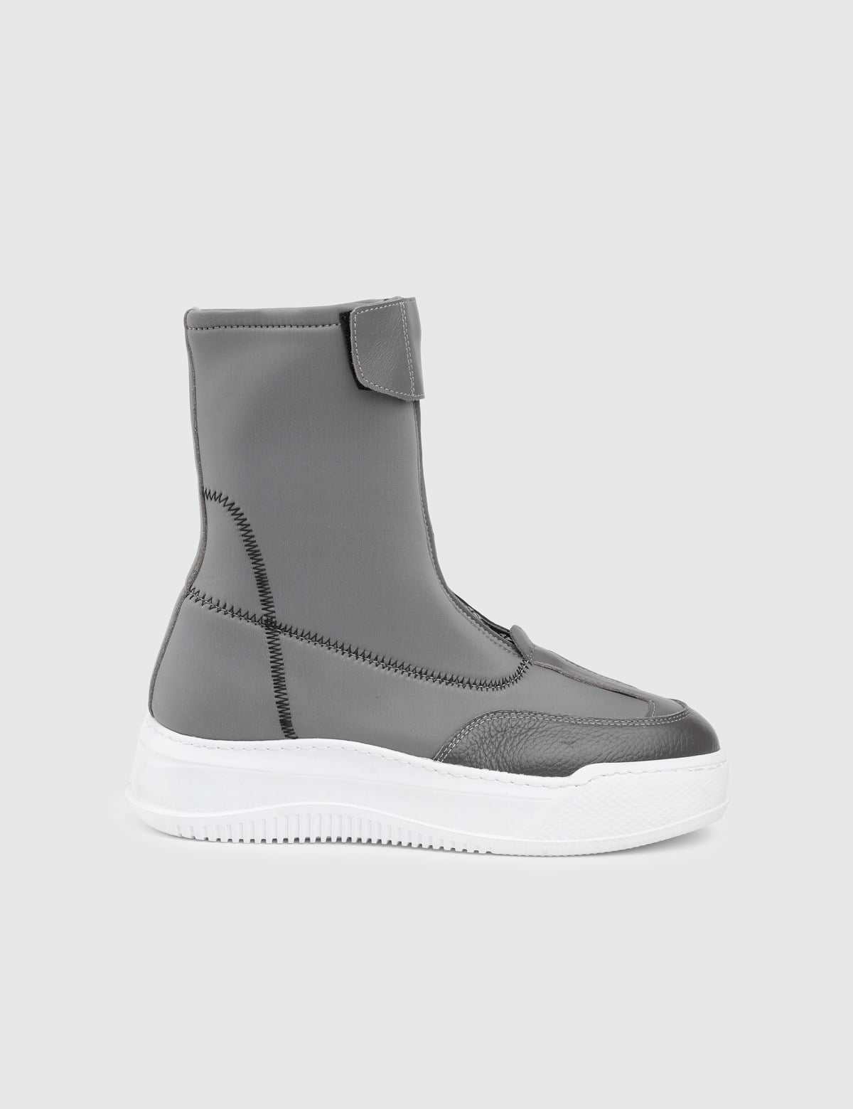 Kelp Grey Leather Women's Stretch Boot