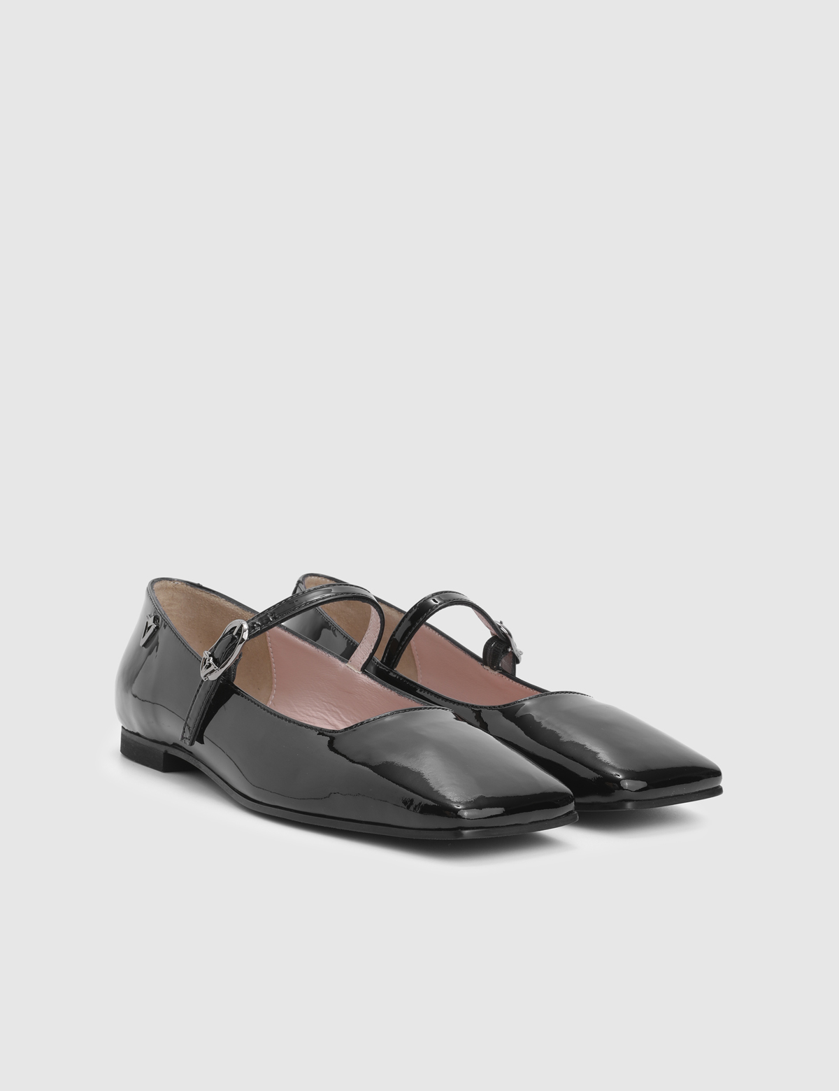 Kivra Black Patent Leather Women's Ballerina