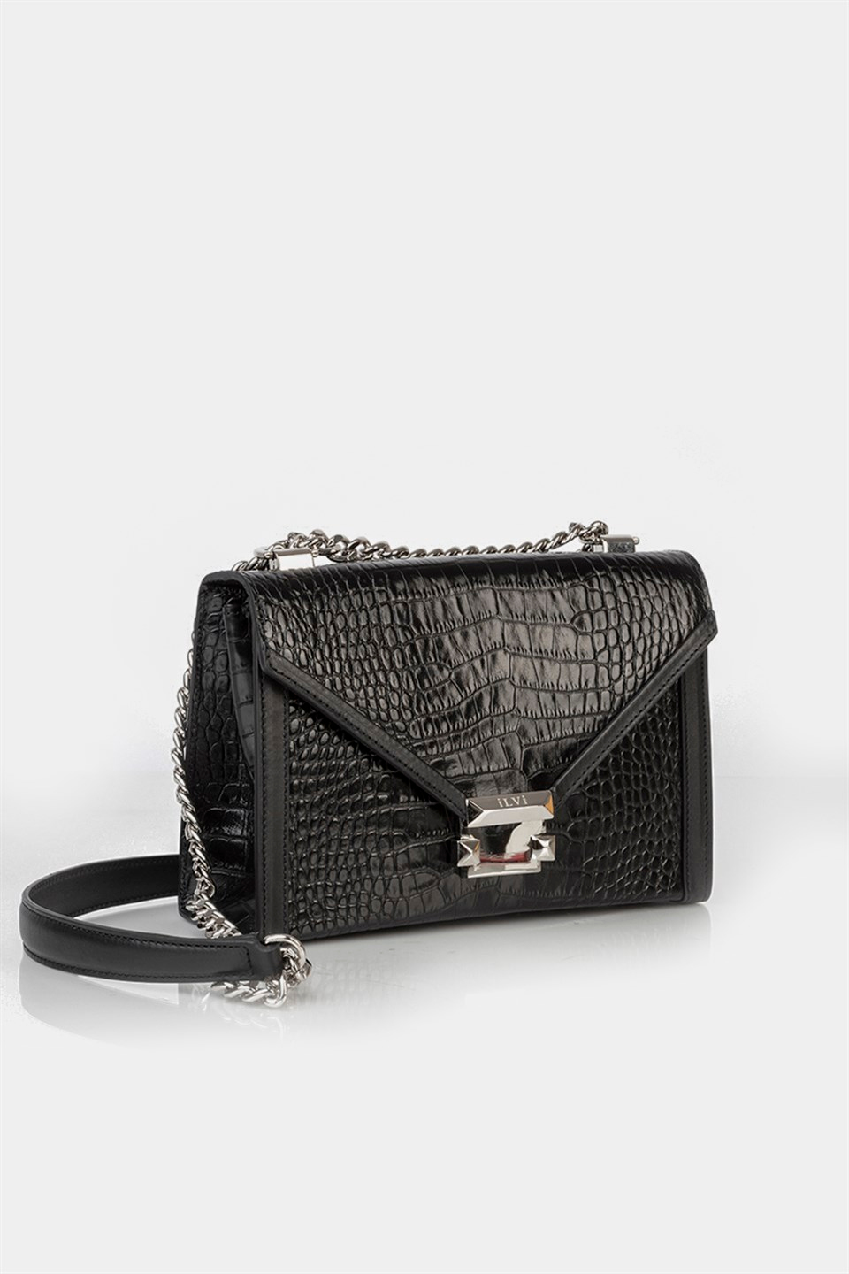 Krasten Women's Shoulder Bag Black Nickel