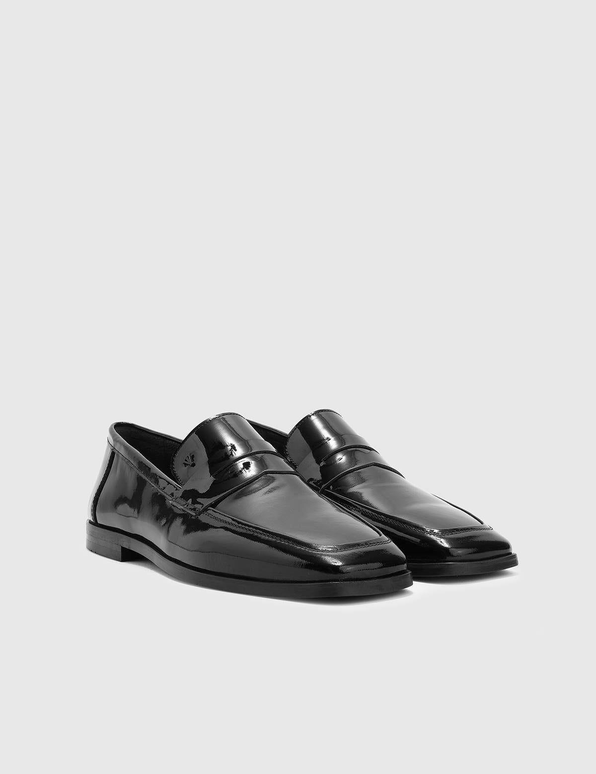 Kylıan Black Patent Leather Men's Tuxedo Shoe