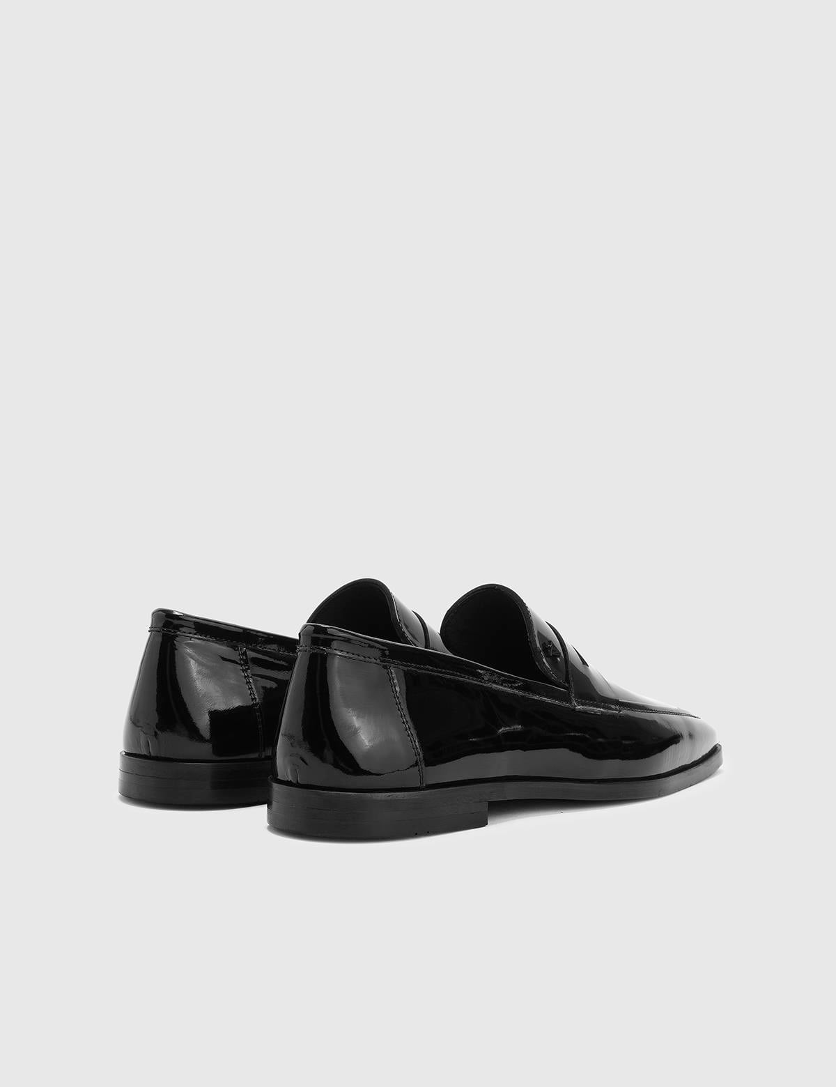 Kylıan Black Patent Leather Men's Tuxedo Shoe