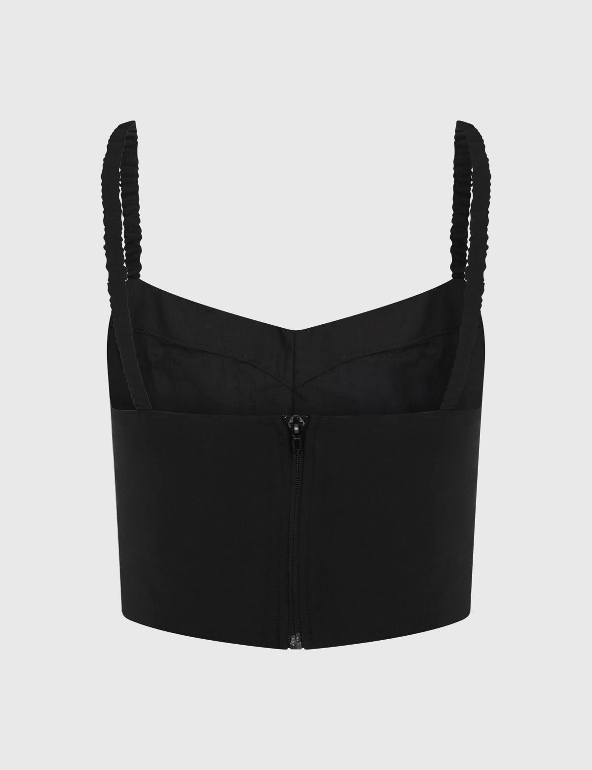 Lacie Black Women's Crop Blouse and Skirt Set