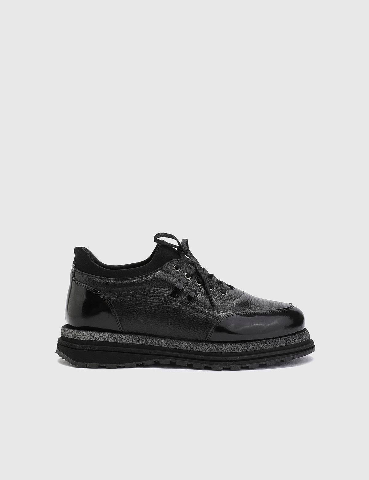 Lance Black Florentic Floater Leather Men's Oxford
