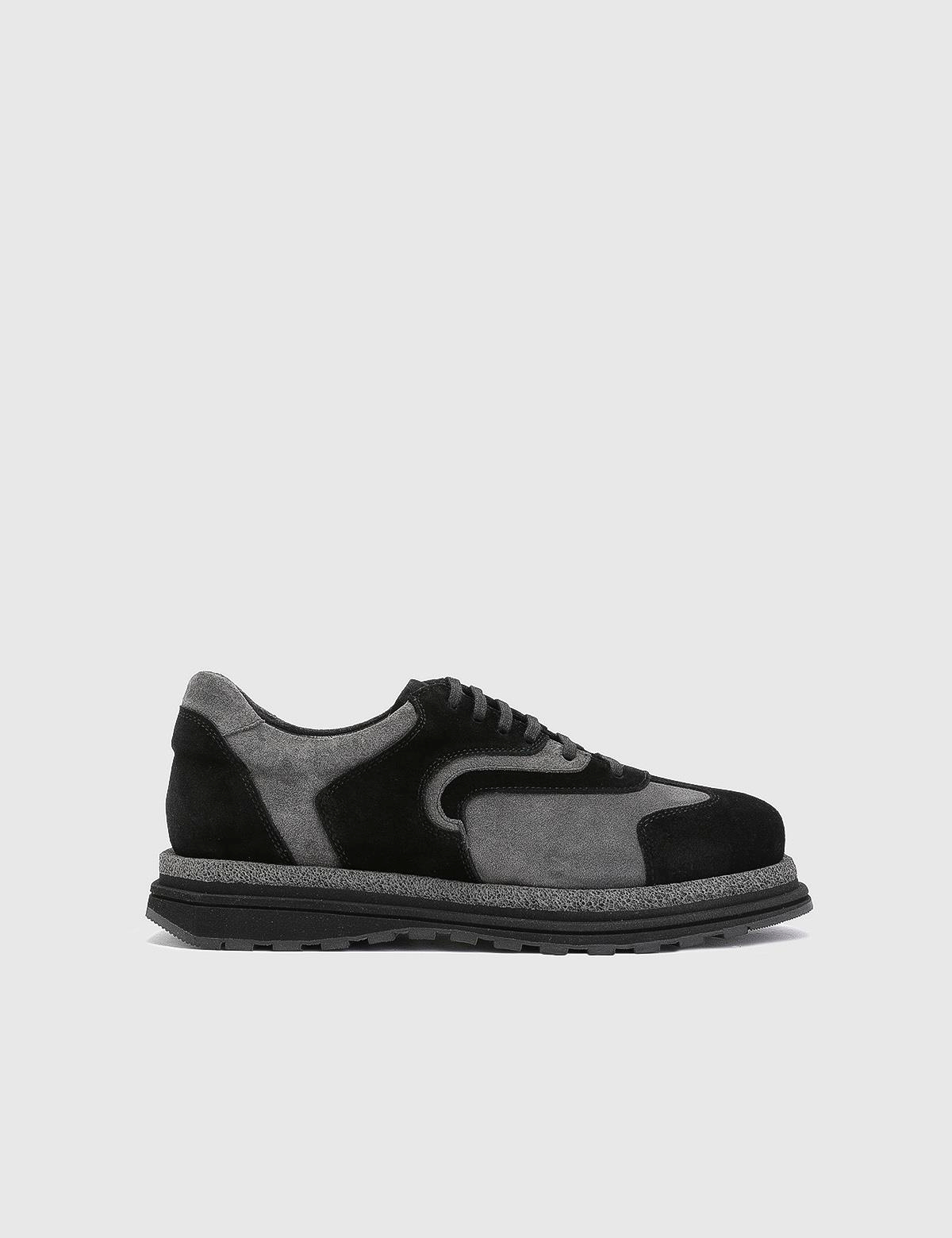 Lancelot Grey Suede Leather Men's Sneaker