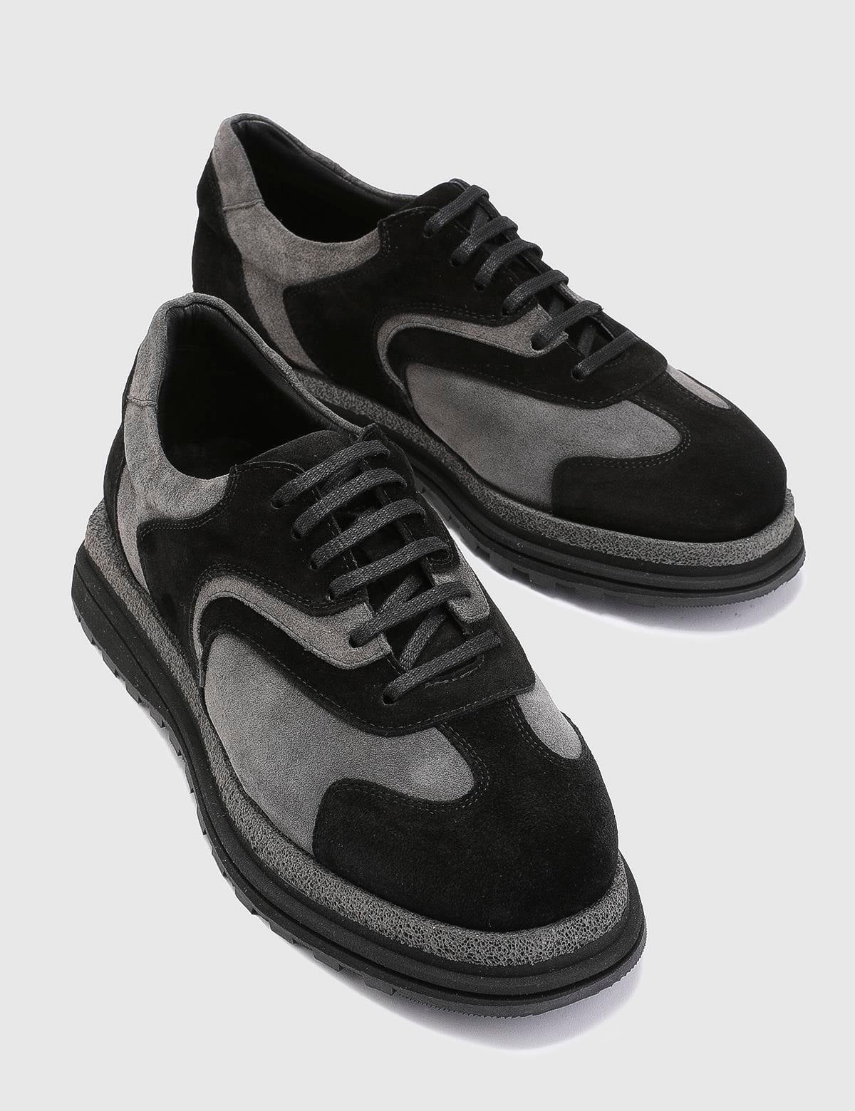 Lancelot Grey Suede Leather Men's Sneaker