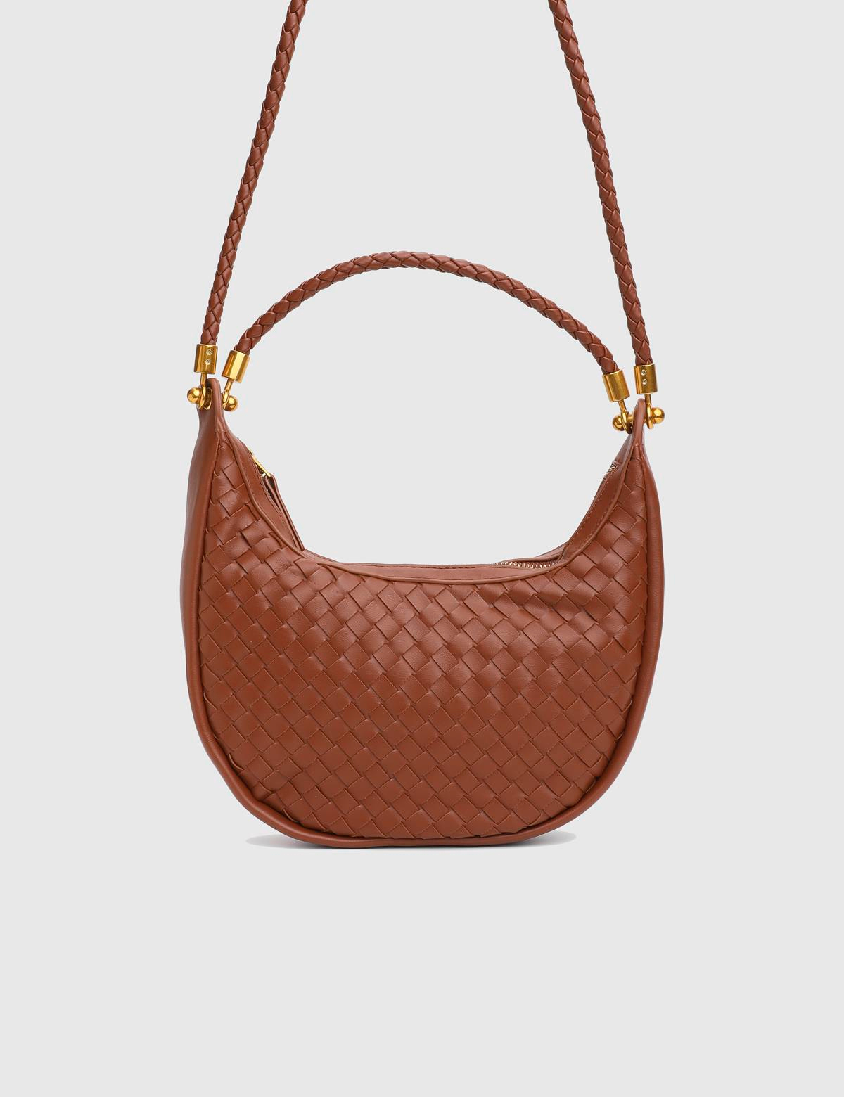Lavina Saddle Brown Women's Shoulder Bag
