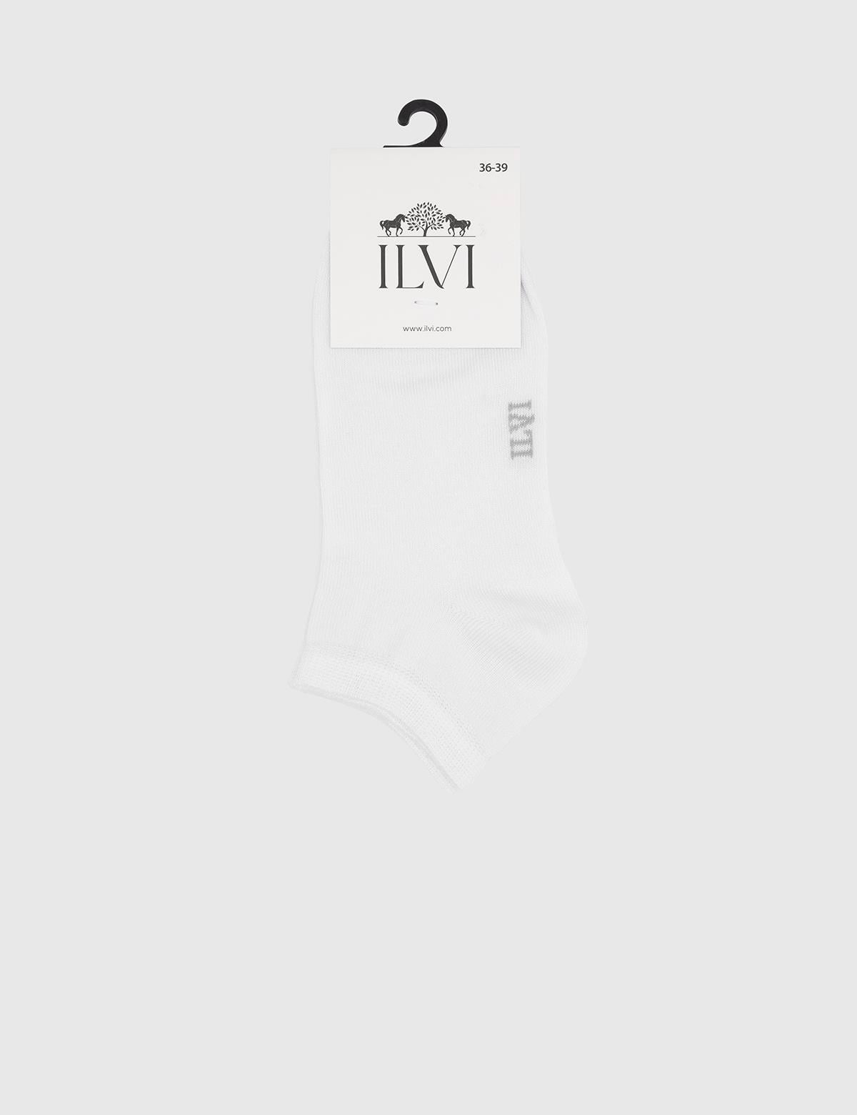 Leuven White Bamboo Women's Low Cut Socks