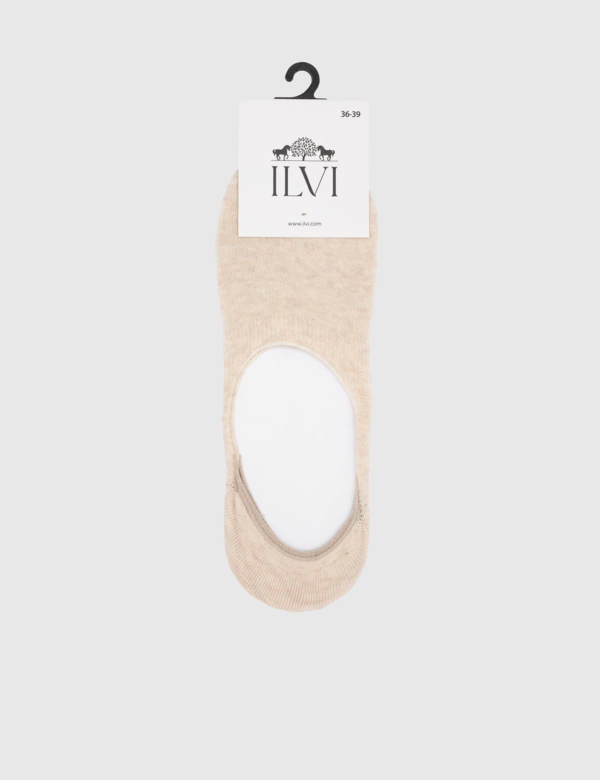Liege Beige Bamboo Women's No Show Socks