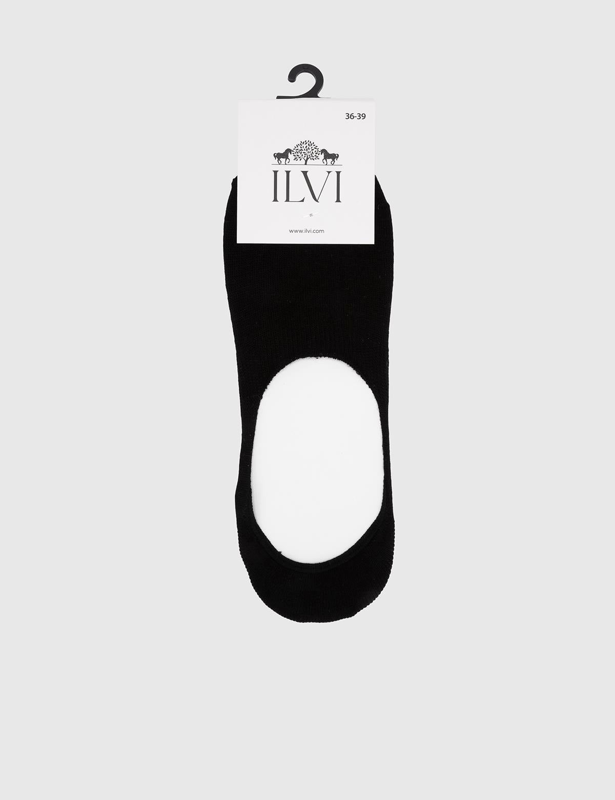 Liege Black Bamboo Women's No Show Socks