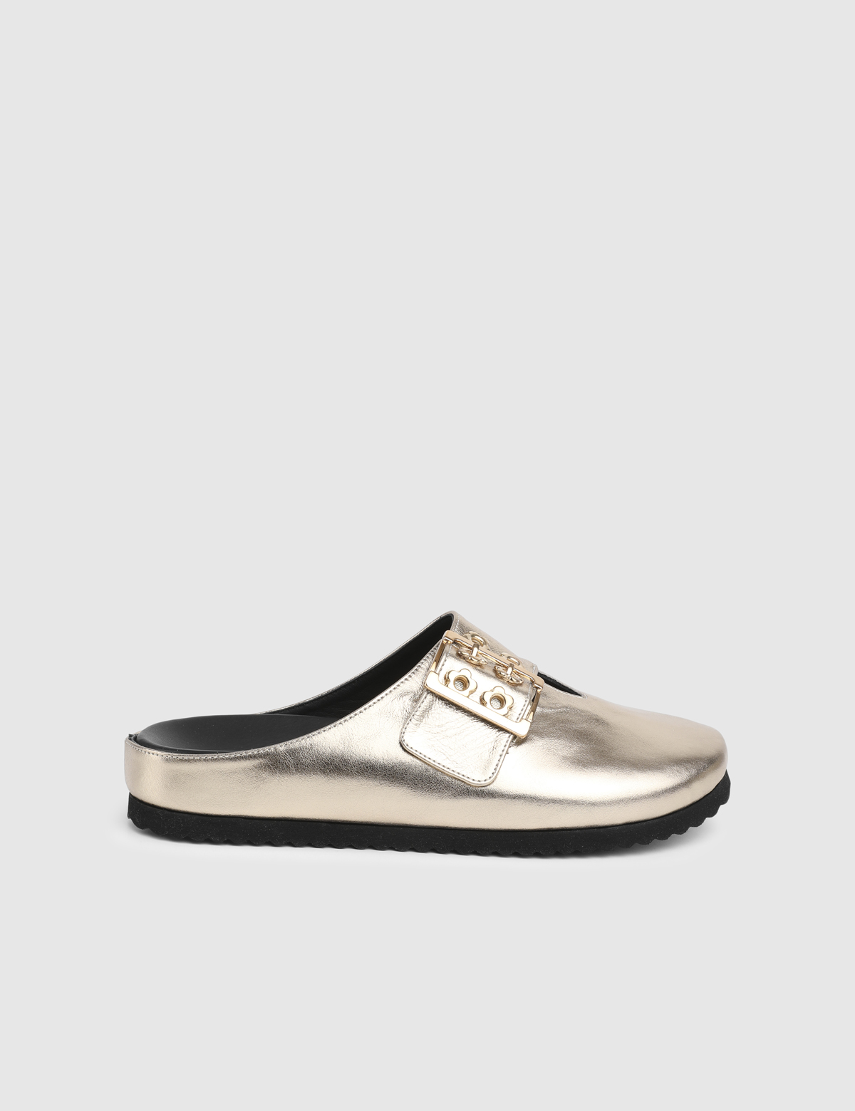 Liona Gold Leather Women's Slide