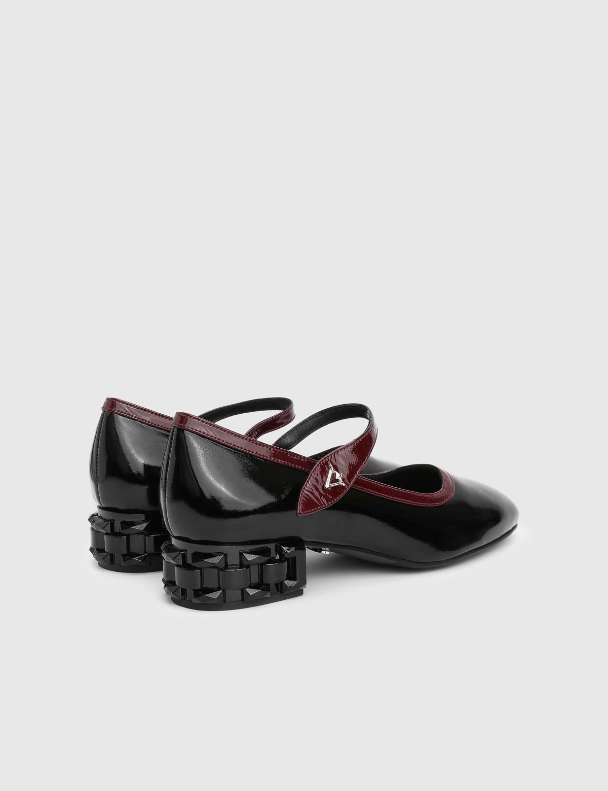 Littes Black Patent Leather Women's Pump