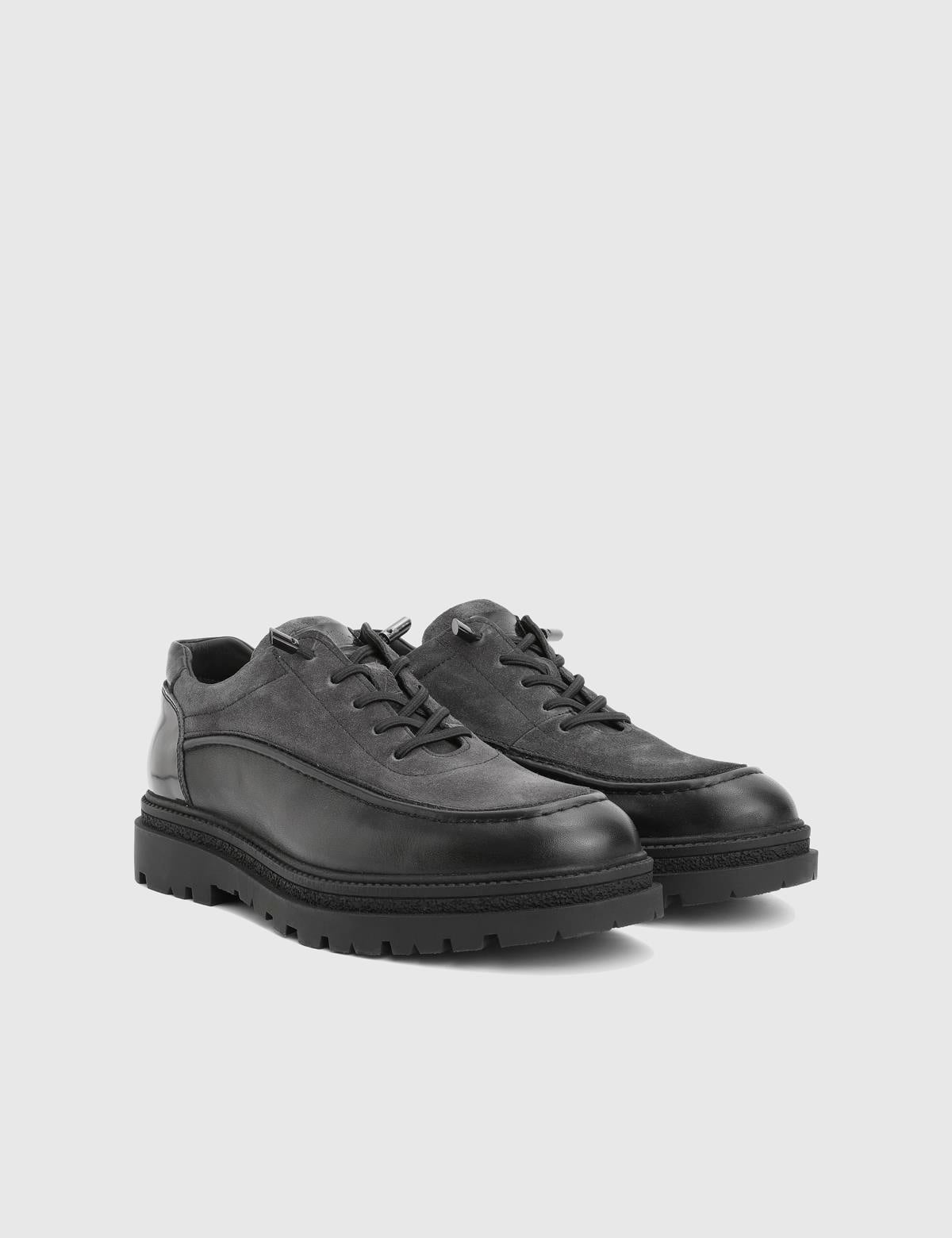 Loide Grey Suede Leather Men's Oxford