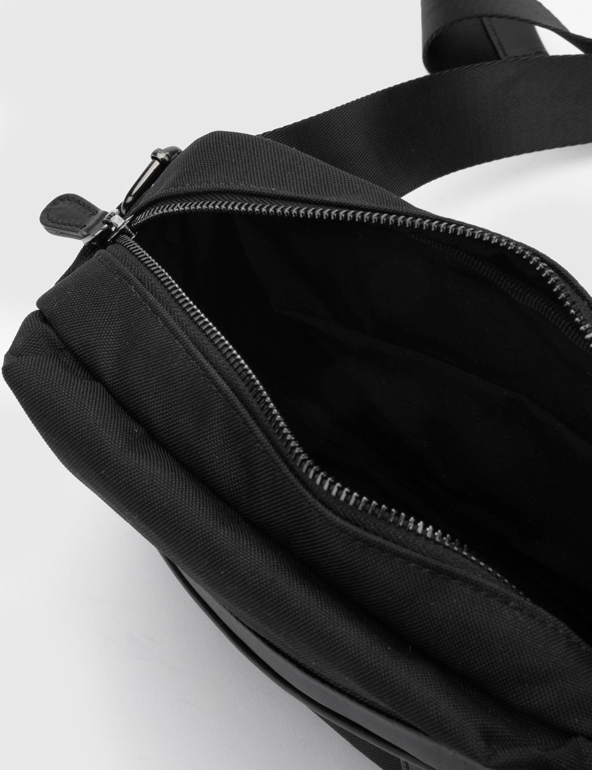 Luca Black Leather Men's Shoulder Bag