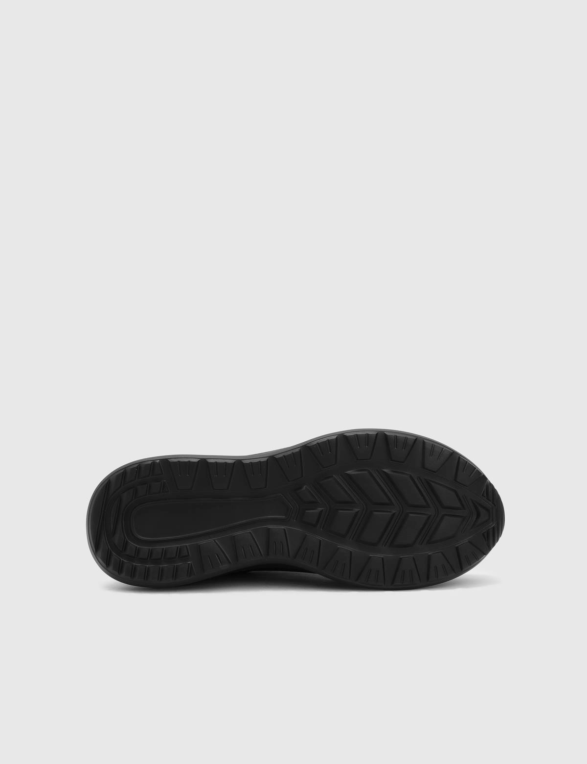 Lukaku Black Suede Leather Men's Sneaker