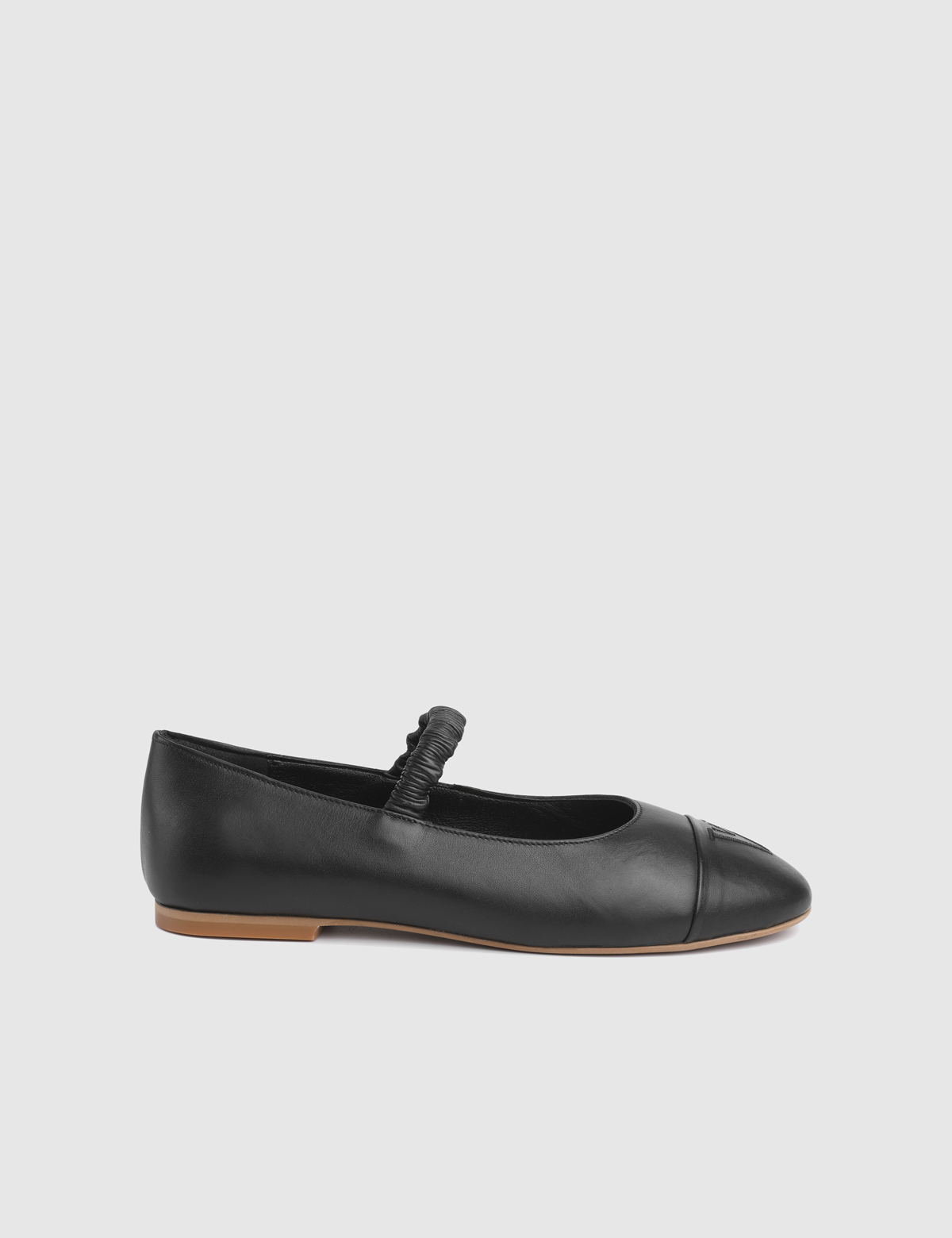 Lund Black Leather Women's Ballerina