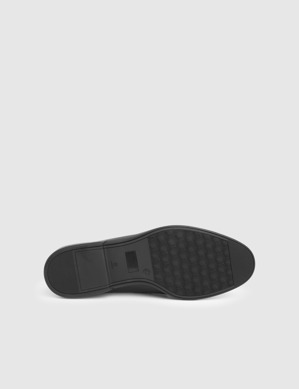 Lwazi Black Printed Leather Men's Classic Shoe