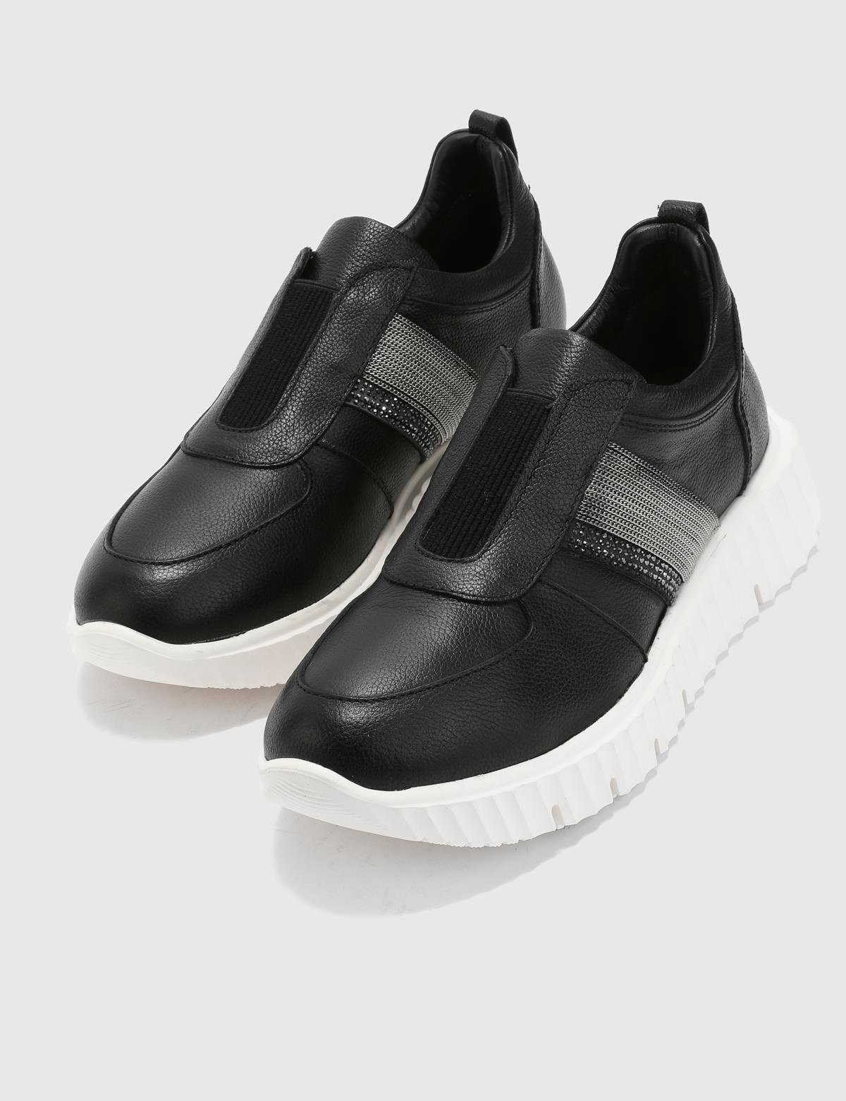 Maceio Black Leather Women's Sneaker
