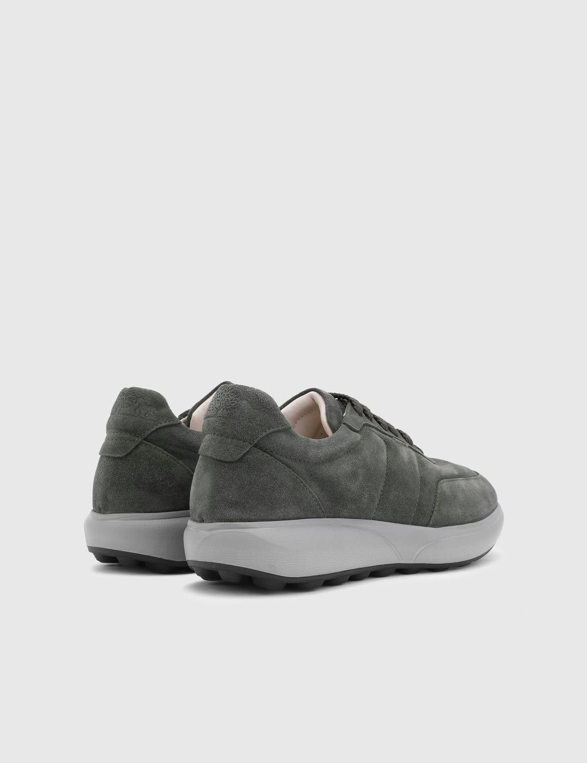 Mahrez Green Suede Leather Men's Sneaker