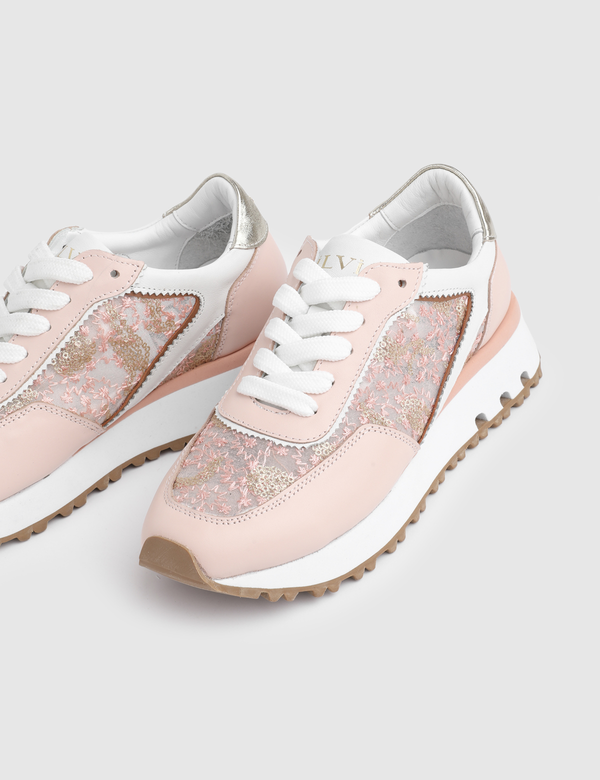 Malta Powder Pink Leather Women's Sneaker
