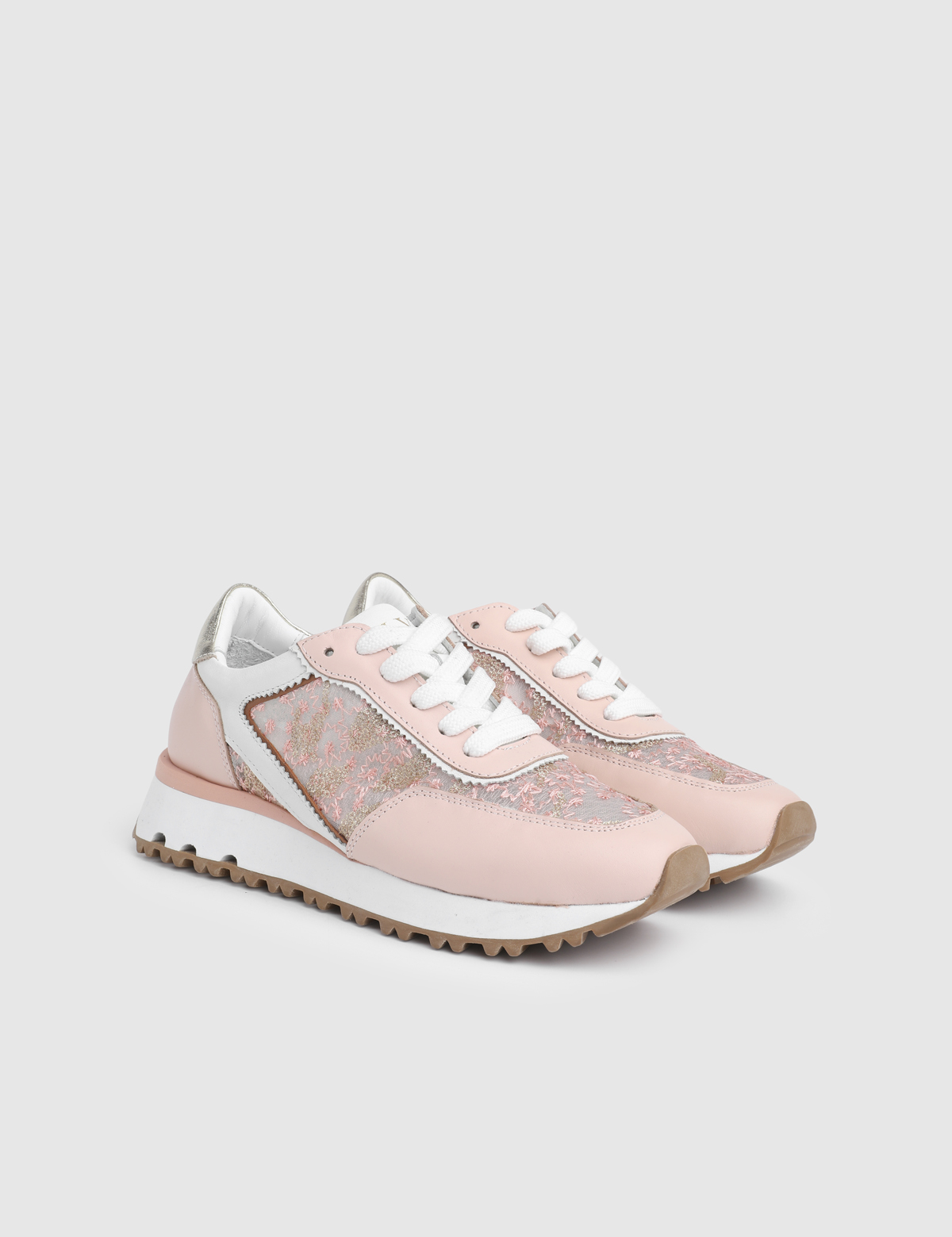 Malta Powder Pink Leather Women's Sneaker