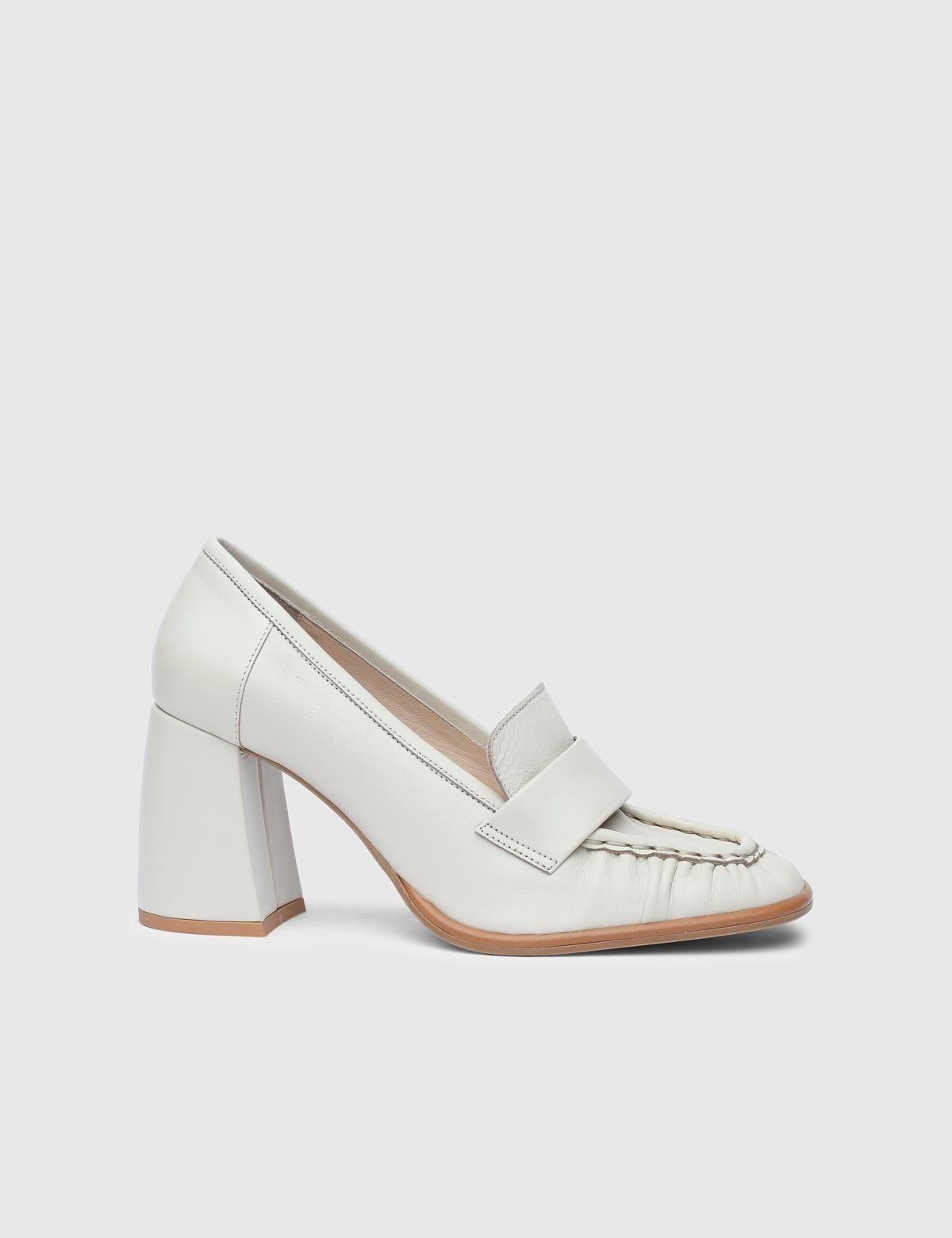 Marlies Beige Leather Women's Pump