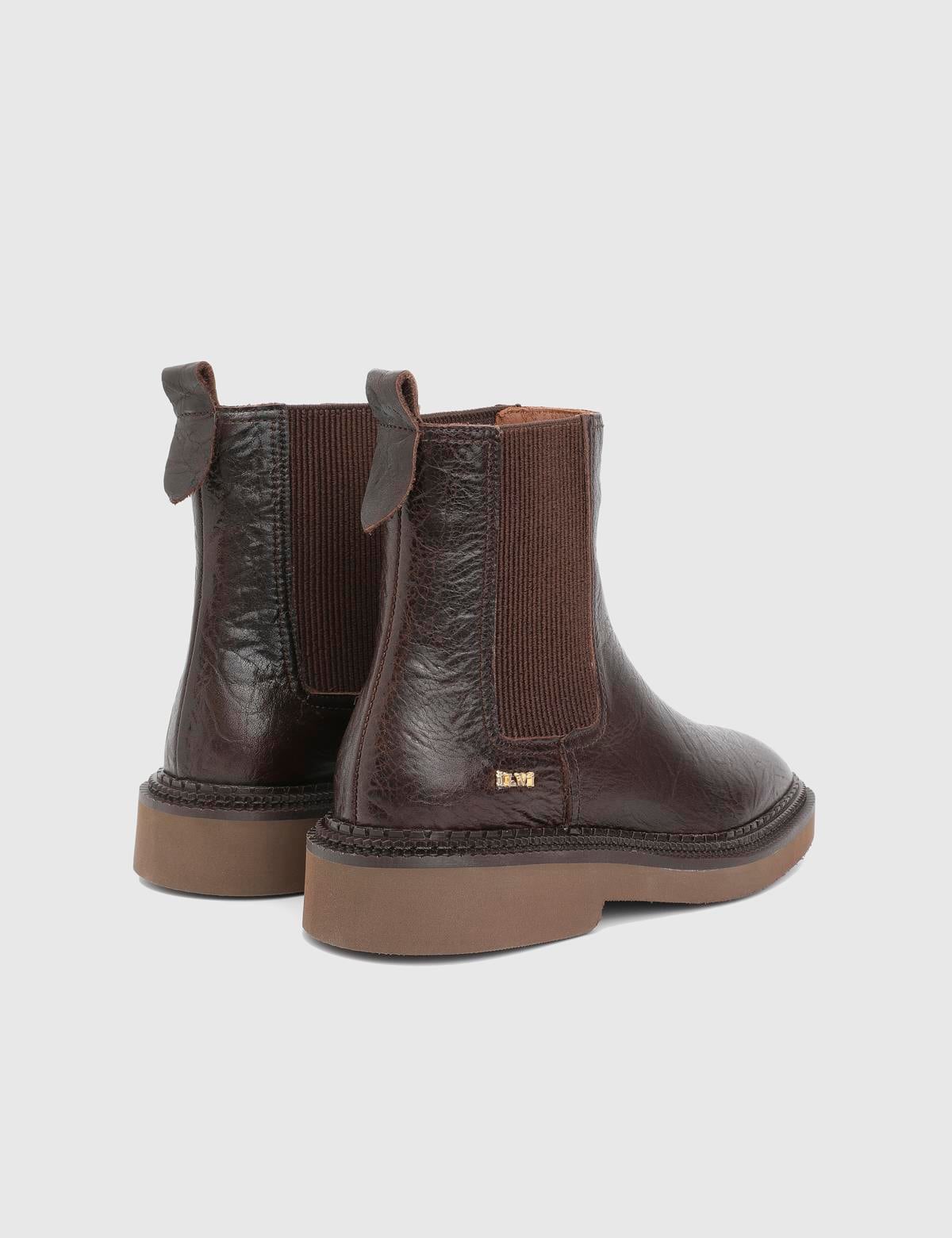 Matew Brown Leather Women's Boot