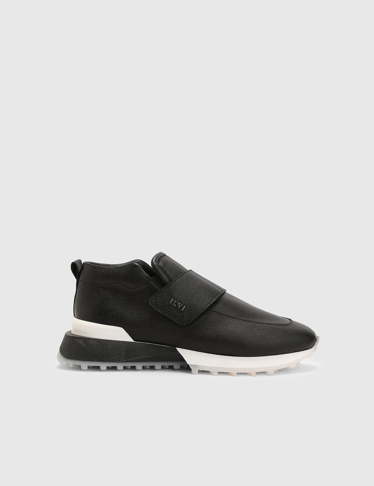 Maud Black Leather Women's Sneaker