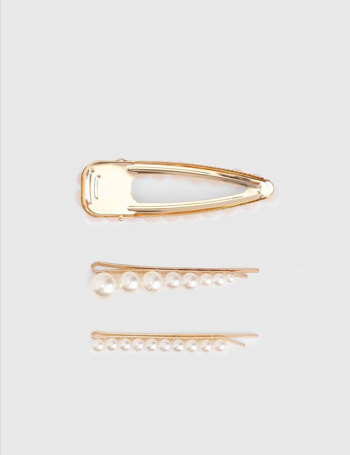 Mavro White Women's Hair Clip