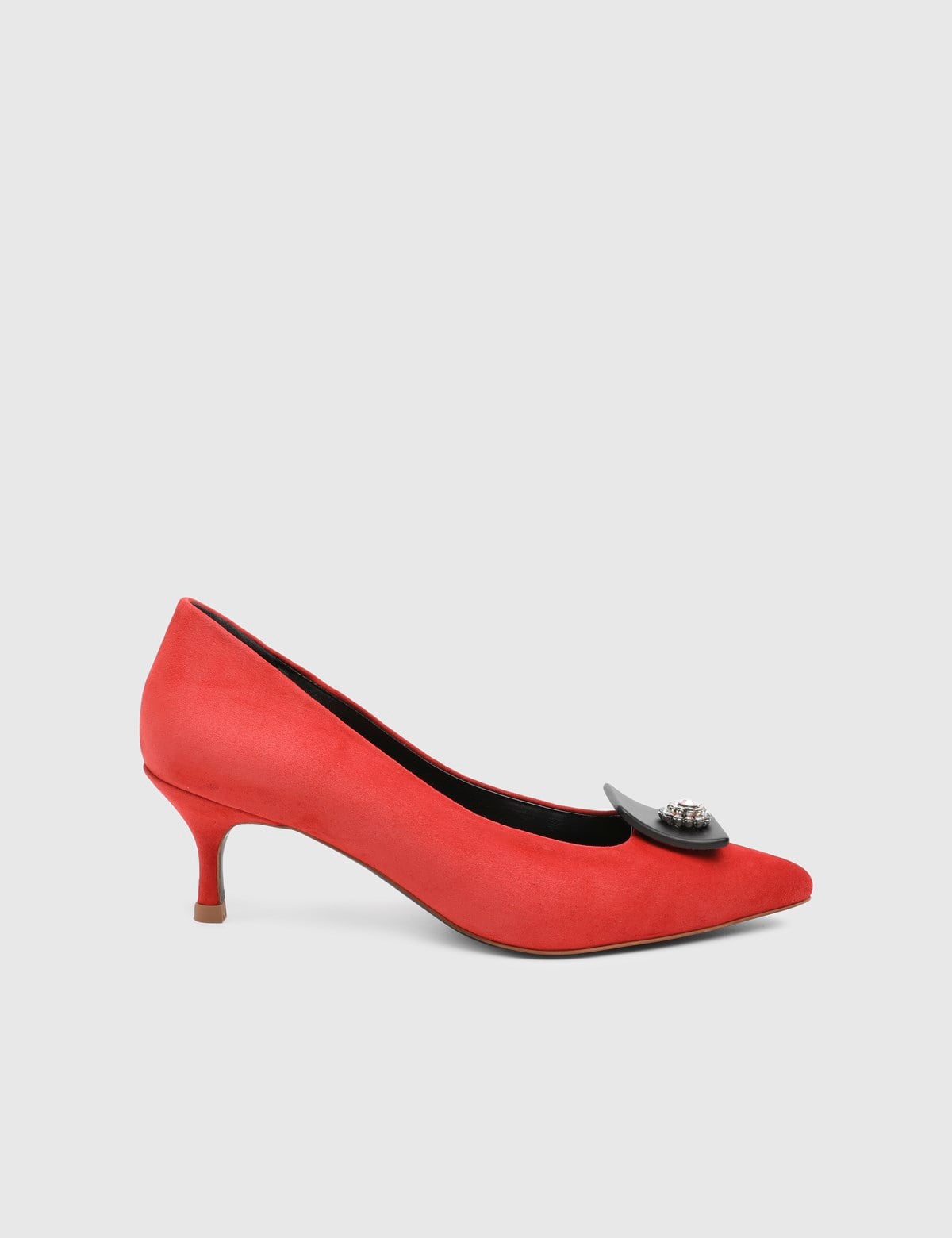 Melodia Red Suede Leather Women's Pump