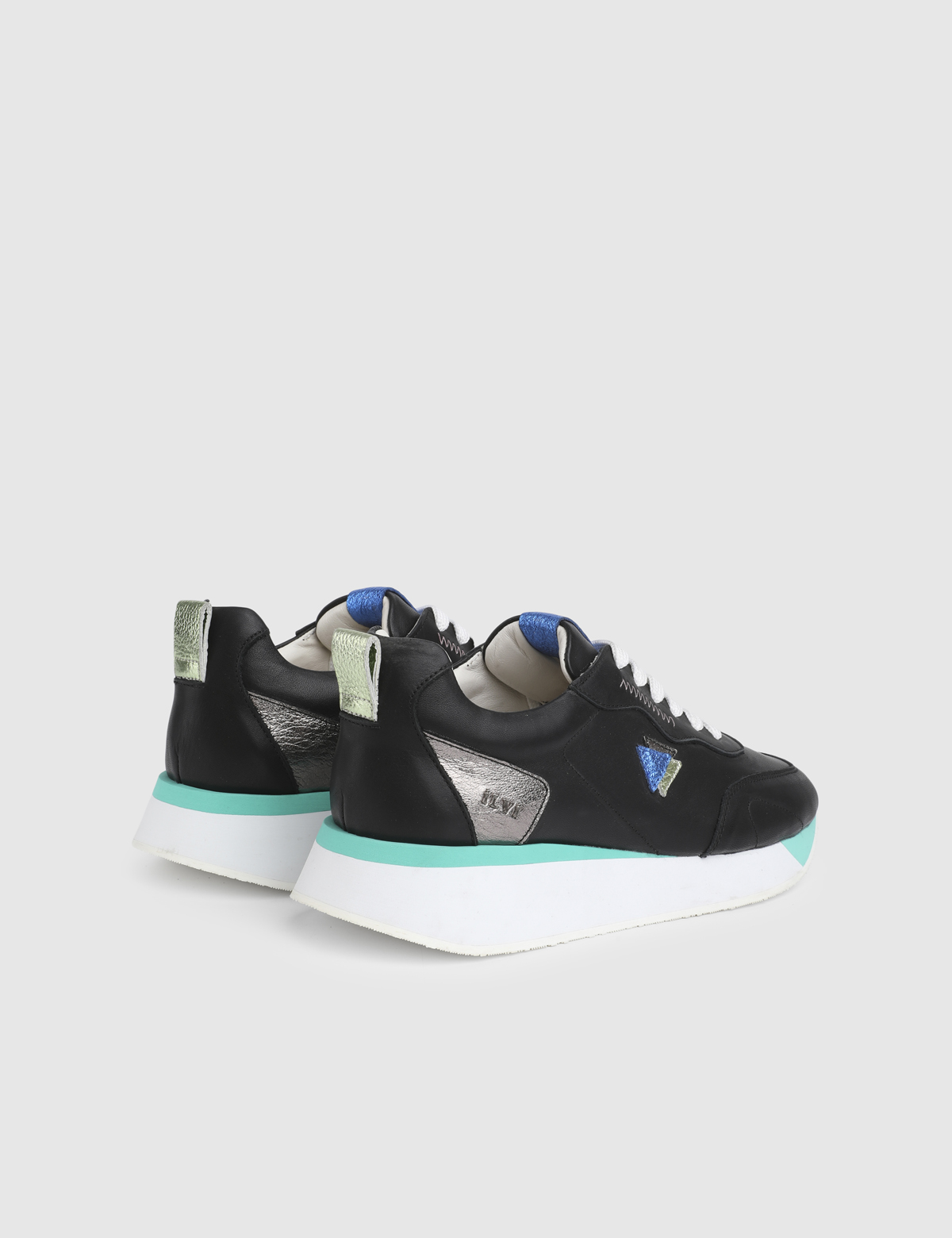 Merel Black Floater Leather Women's Sneaker