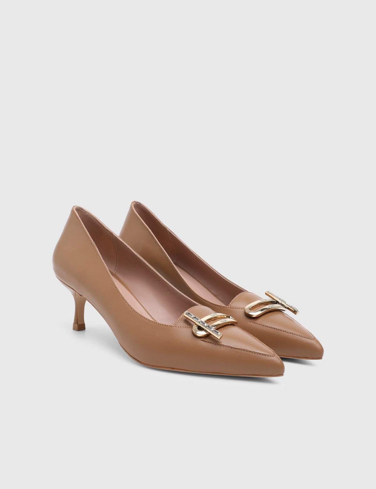 Milagros Saddle Brown Leather Women's Pump