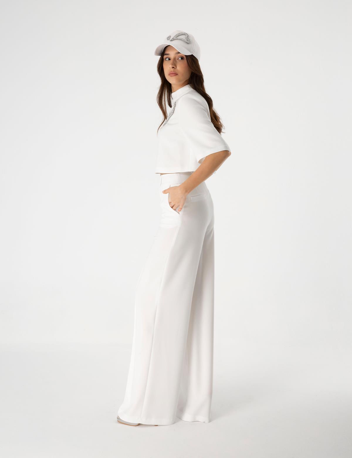 Mitzi Ecru Women's Trousers
