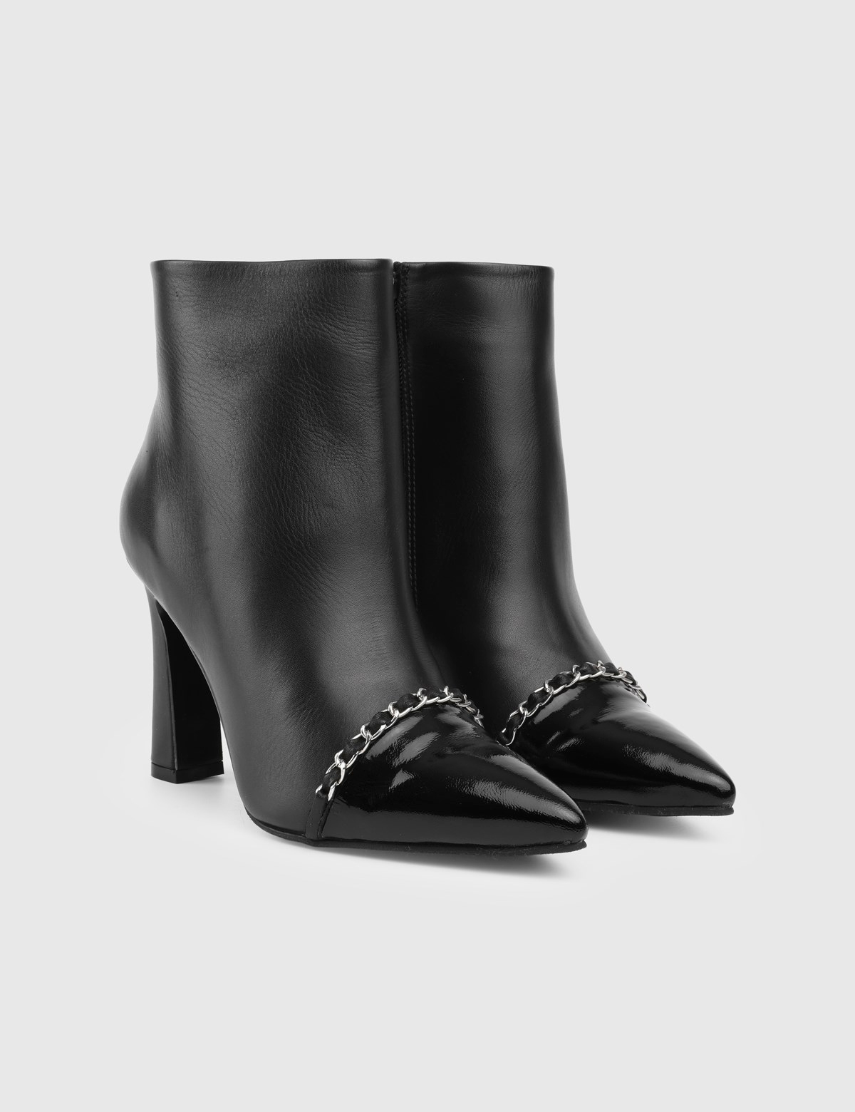 Moss Black Patent Leather Women's Boot