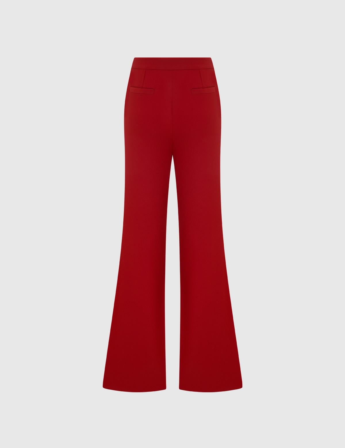 Nallely Red Women's Trousers