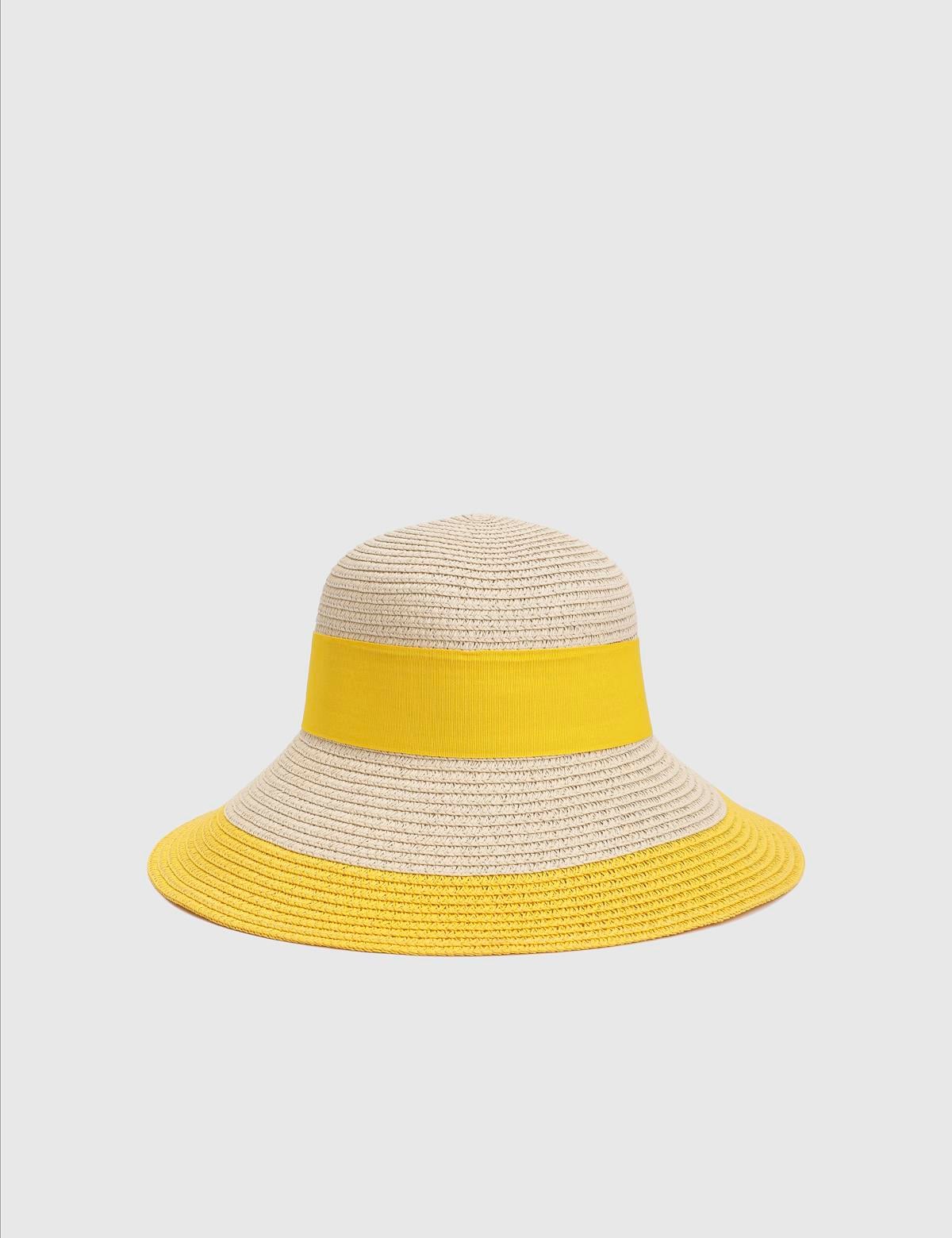 Nara Yellow Women's Straw Beach Hat