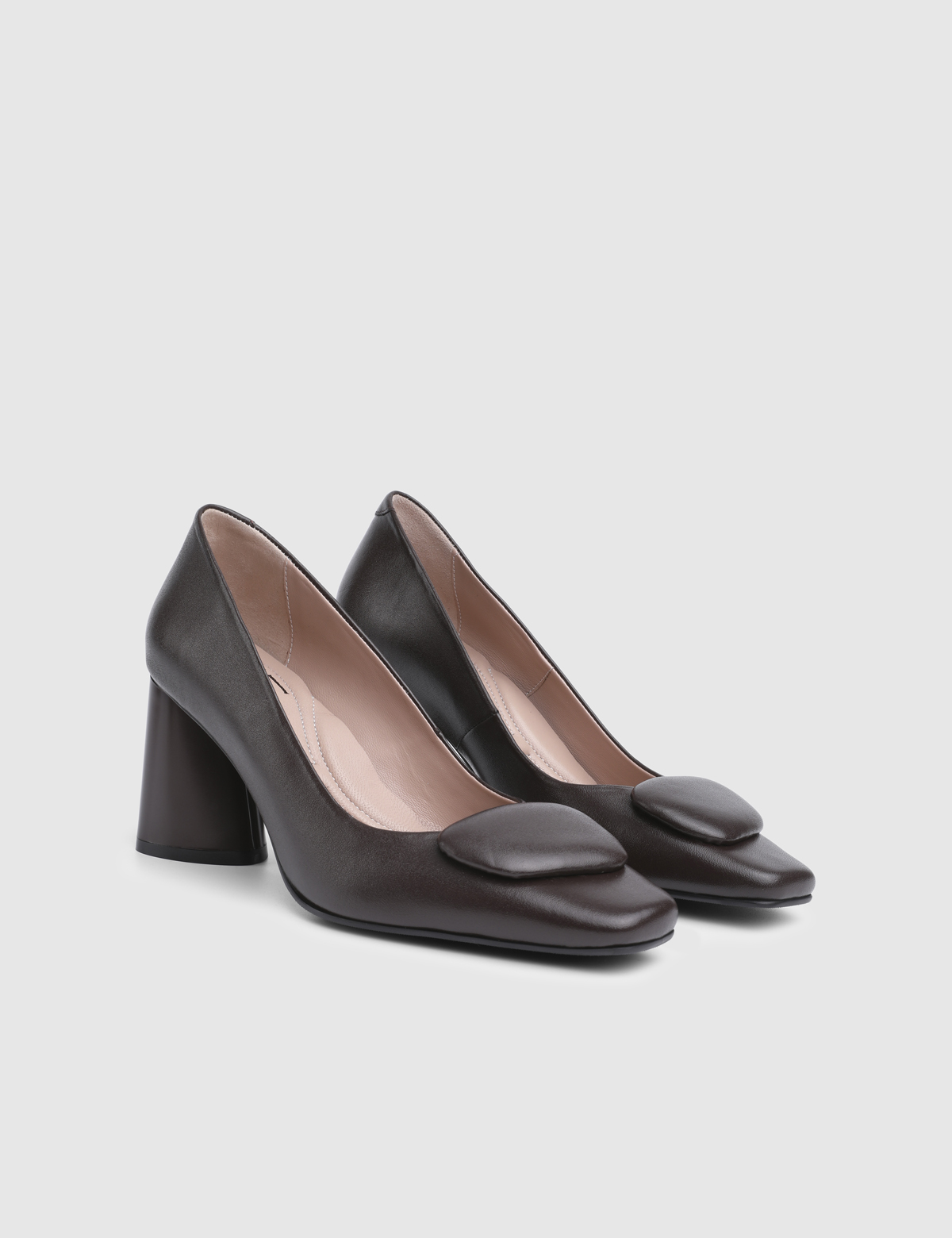 Nareen Brown Leather Women's Pump