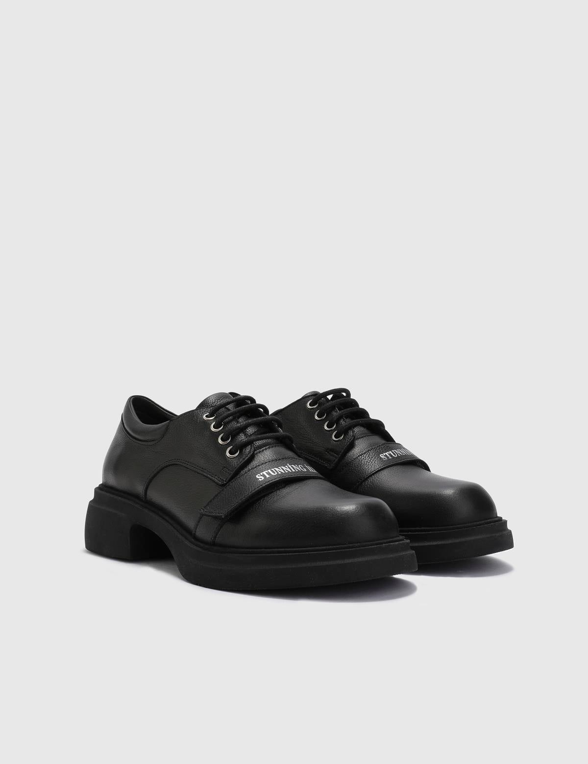 Natal Black Leather Women's Oxford