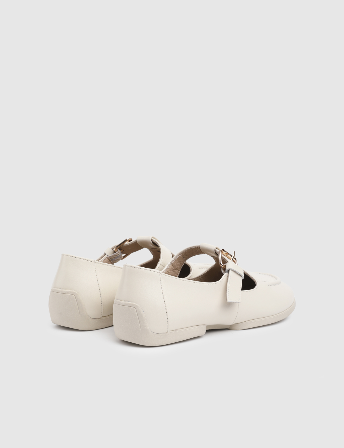 Navine Beige Leather Women's Loafer