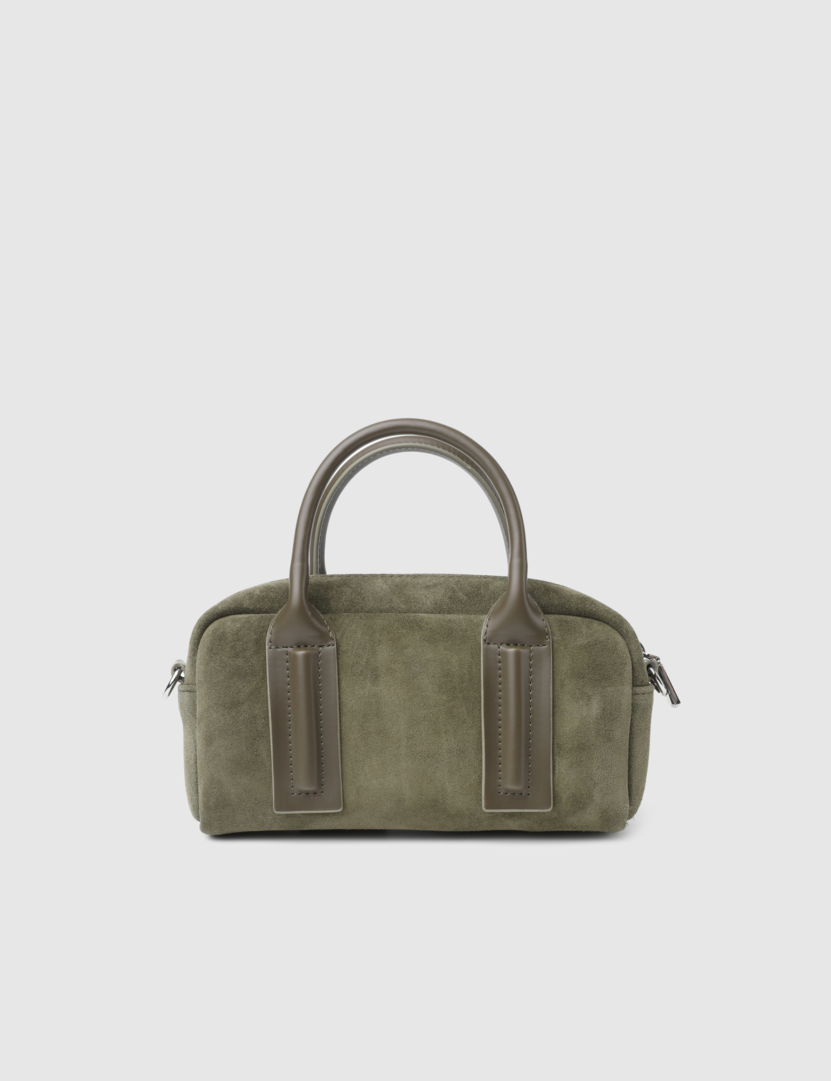 Nelin Khaki Suede Women's Handbag