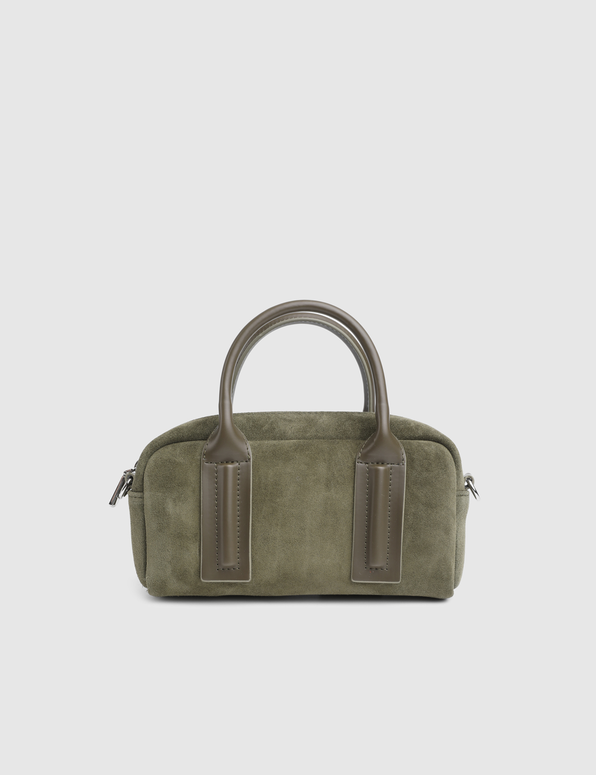 Nelin Khaki Suede Women's Handbag