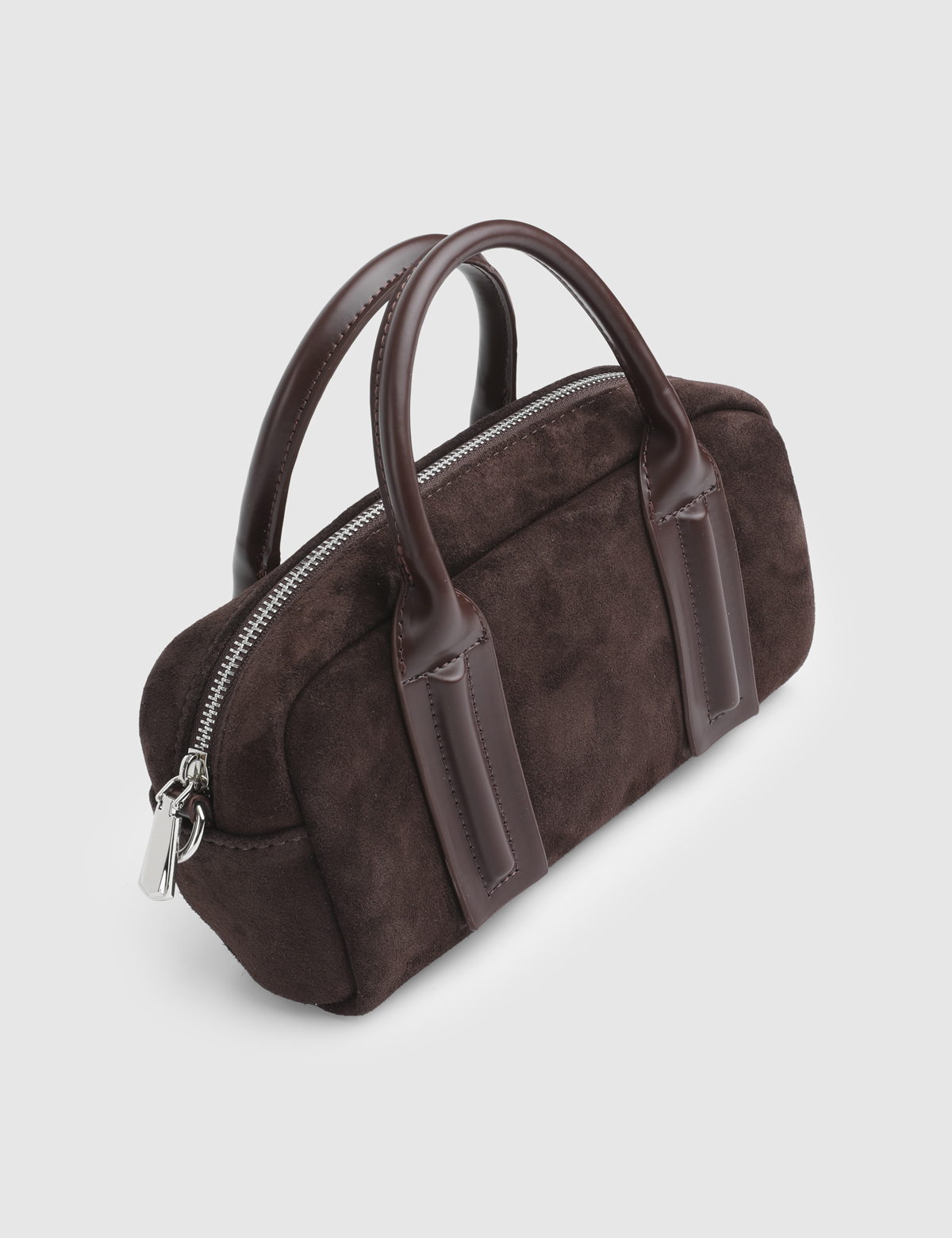Nelin Brown Suede Women's Handbag