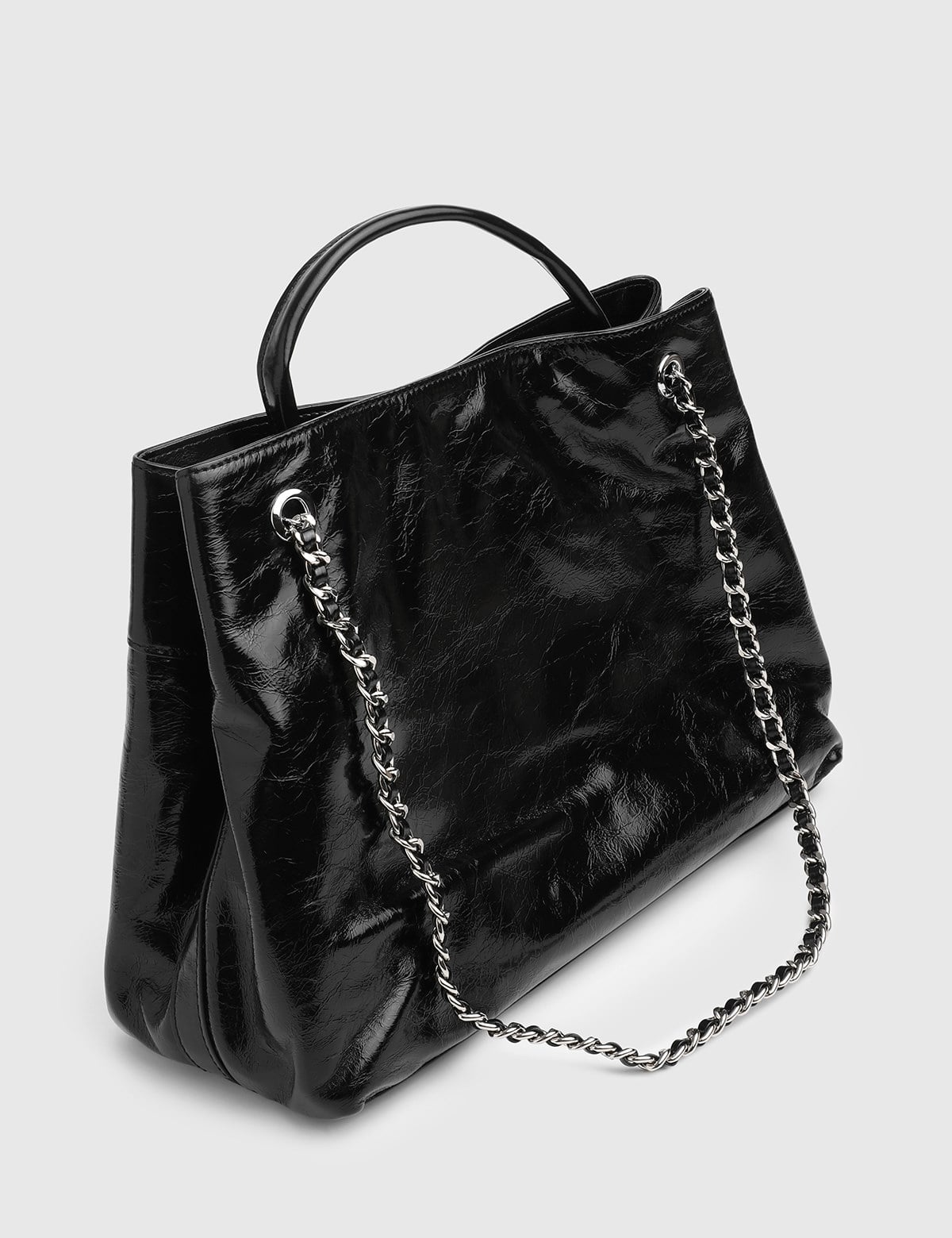 Nerissa Genuine Leather Women's Black Handbag