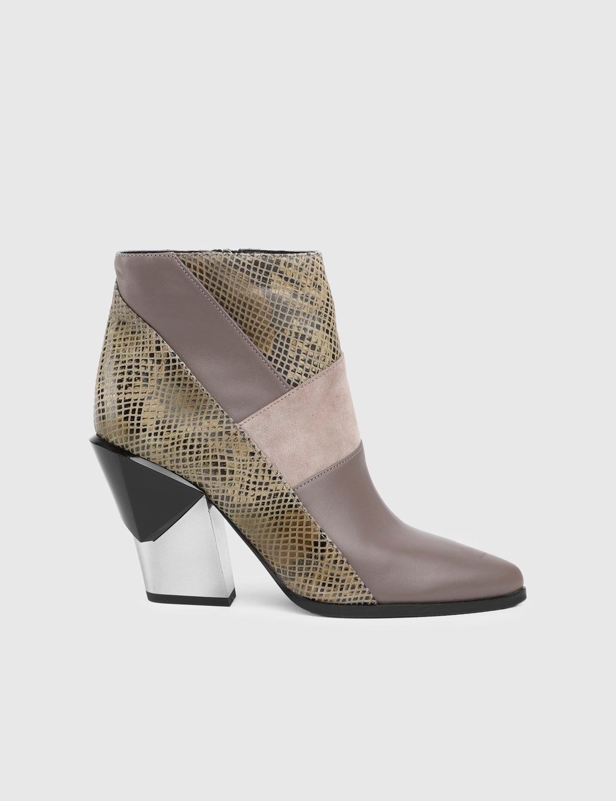 Odessa Mink Leather Women's Boot with Print