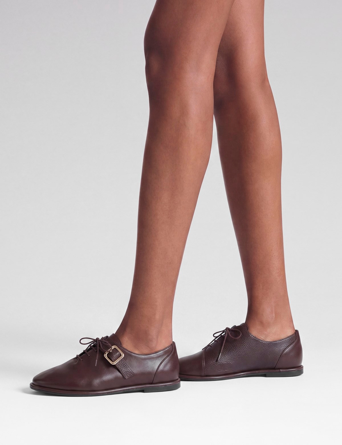 Odile Genuine Leather Women's Brown Oxford Shoes
