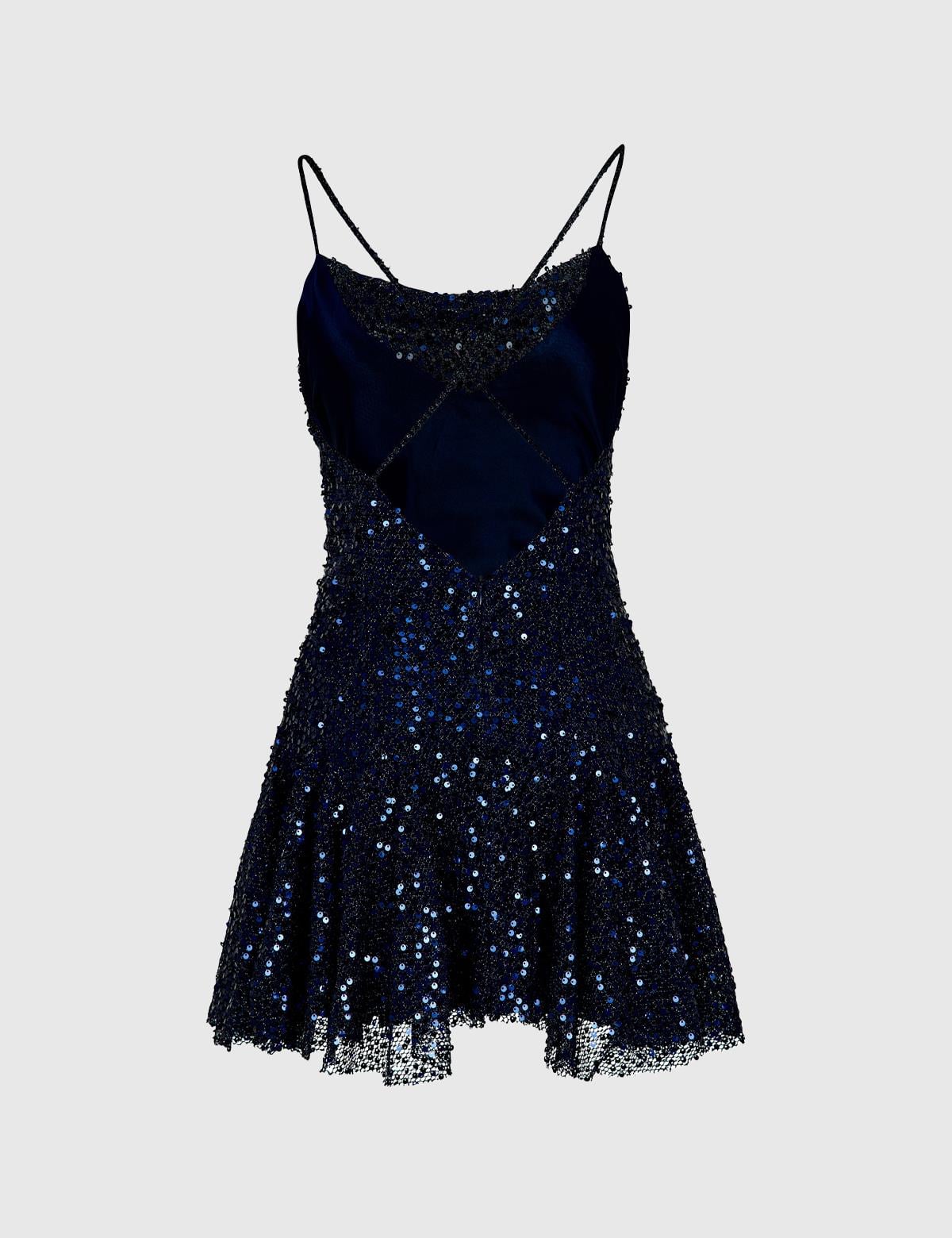 Olina Navy Blue Women's Dress