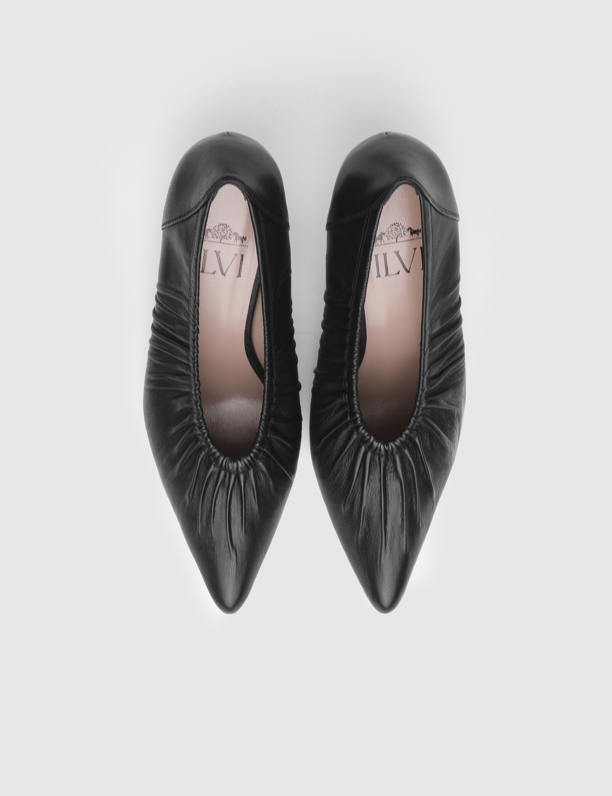 Osnel Black Leather Women's Pump