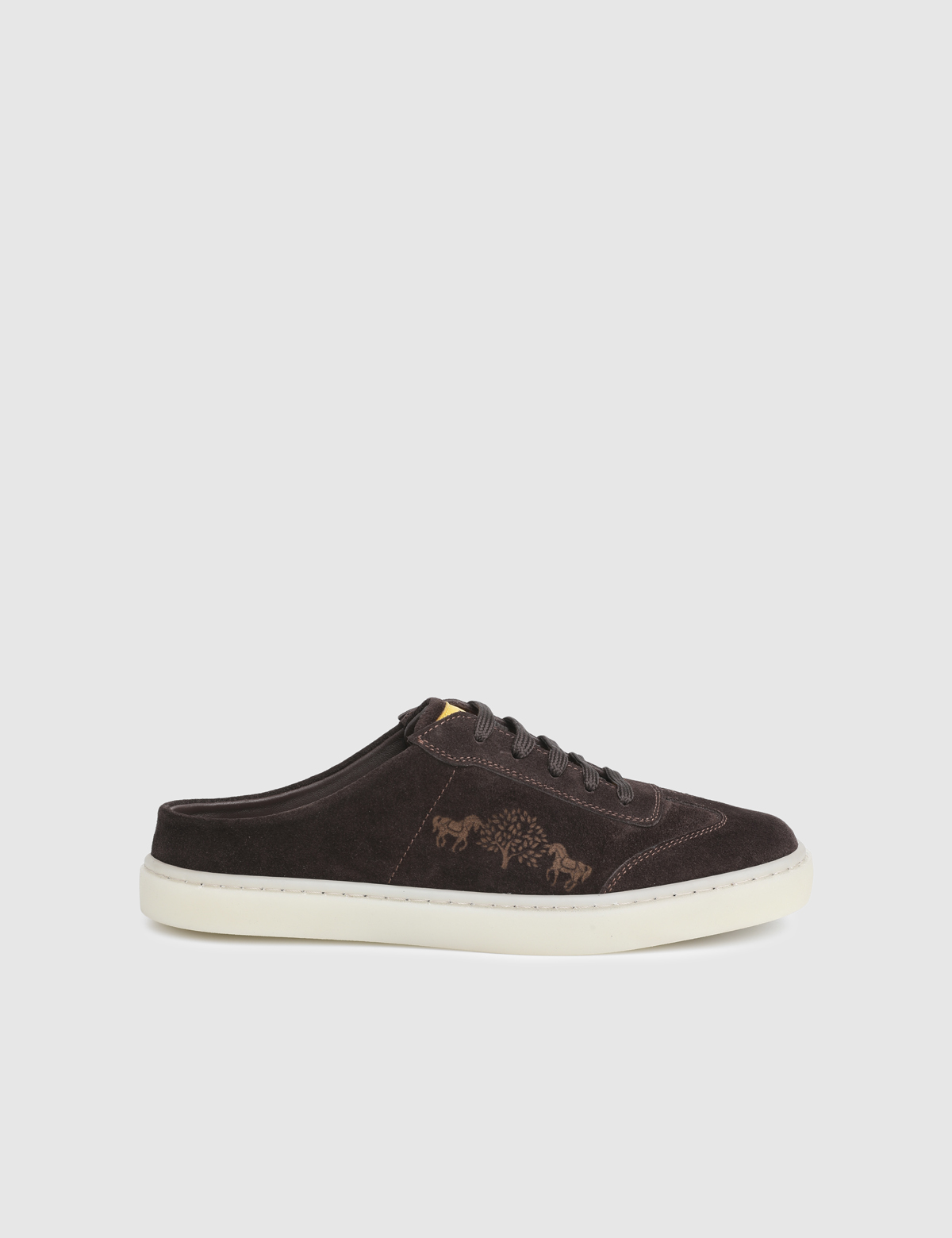 Osyra Brown Suede Leather Women's Mule