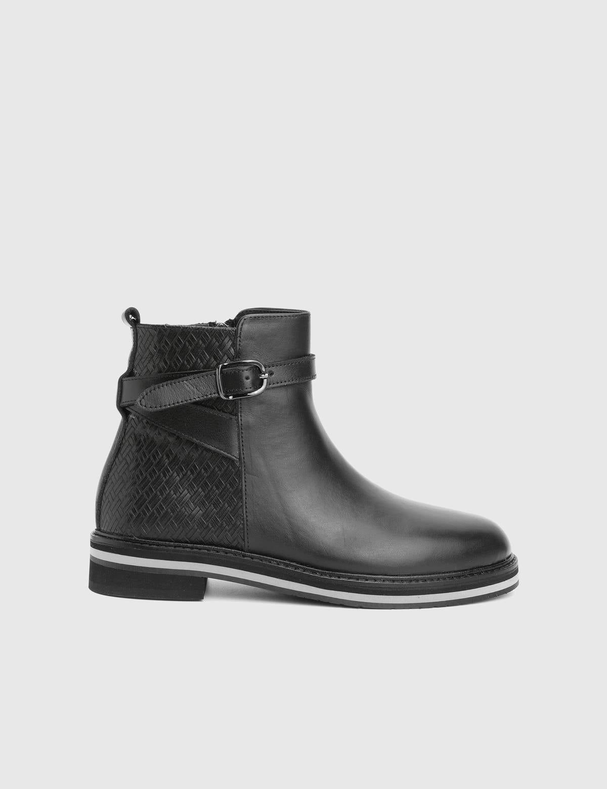 Palma Black Leather Women's Boot