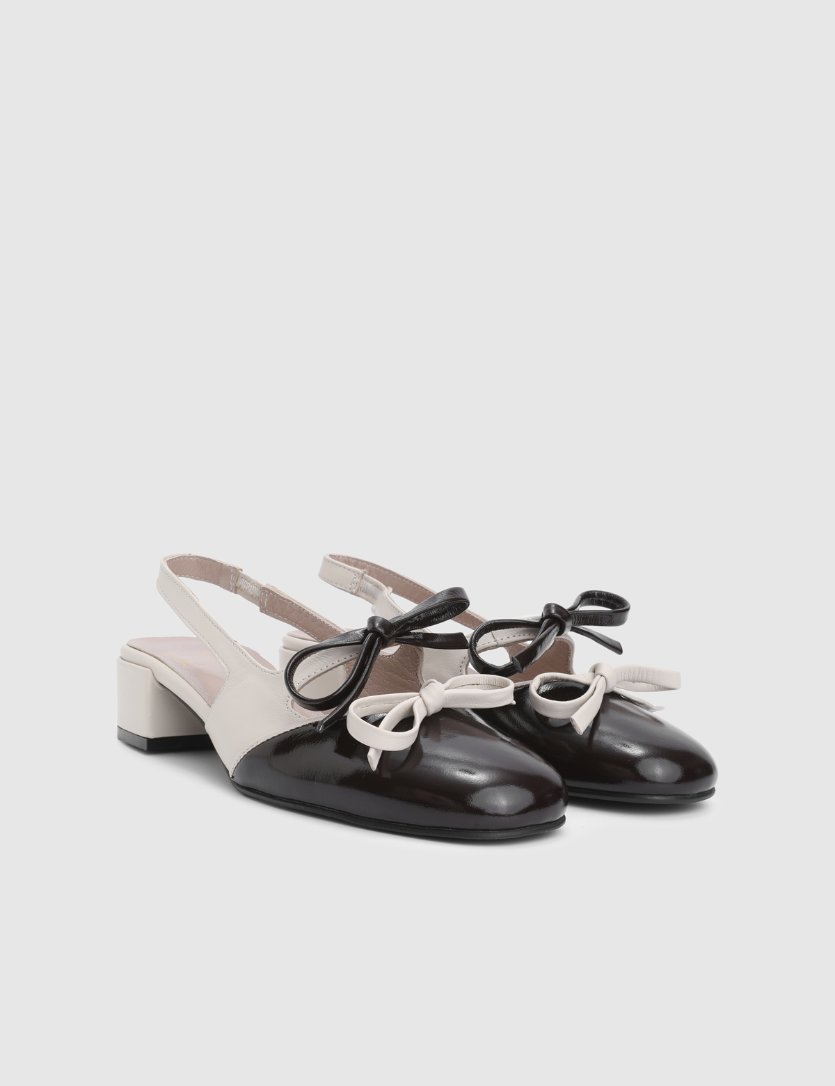 Pelya Brown Patent Leather Women's Pump
