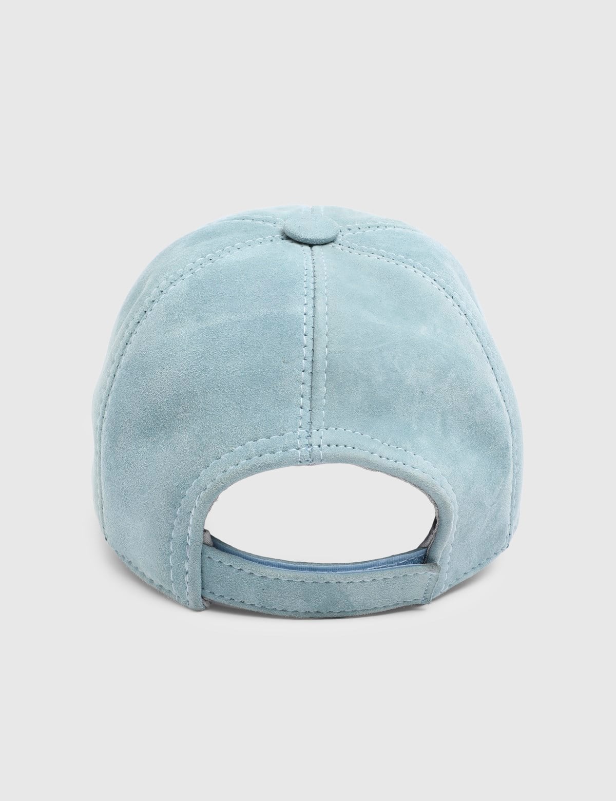 Ravia Light Blue Unisex Suede Leather Cap